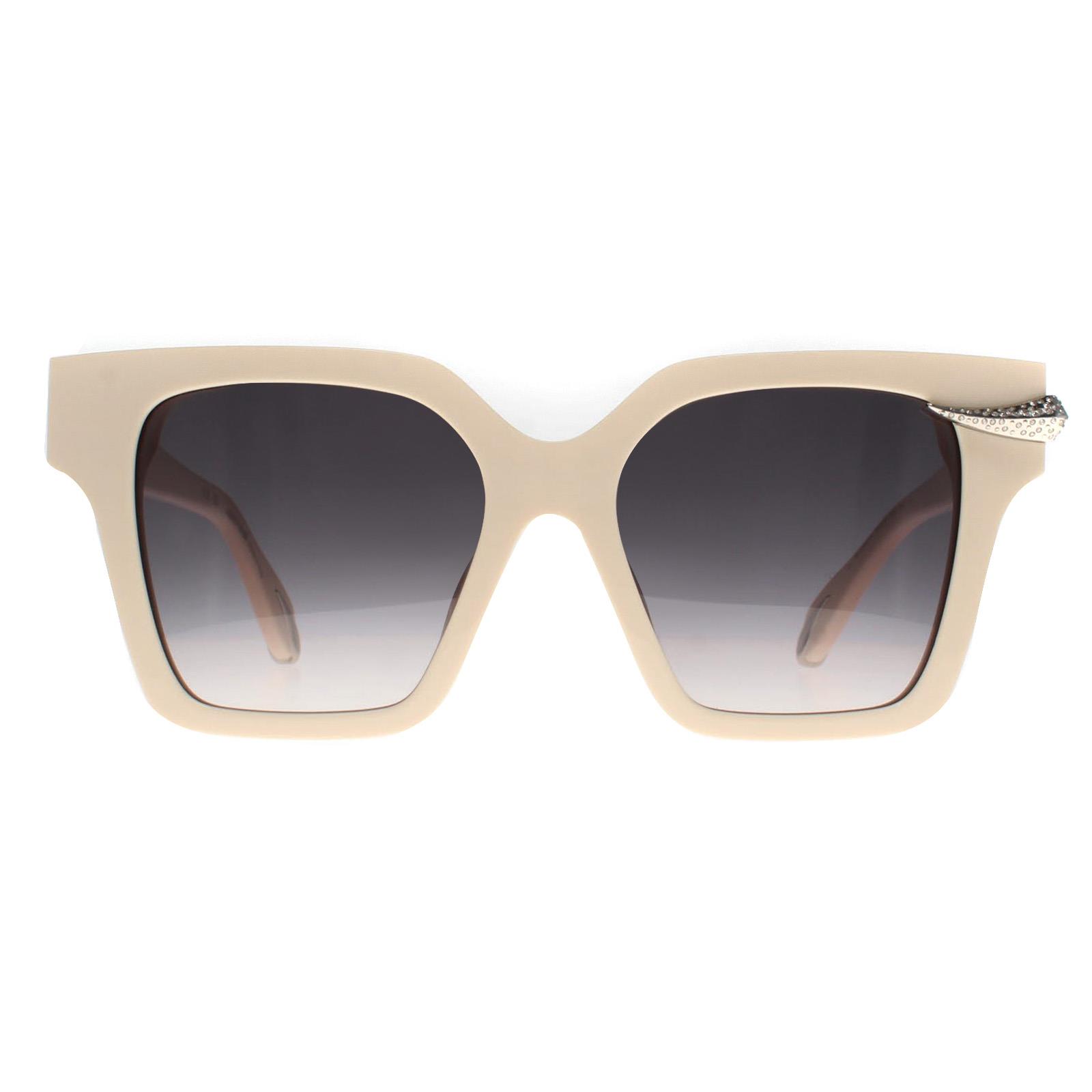 Beige Nike Beige Square Shiny Beige Grey Gradient SRC002S Sunglasses, Image 1 of 4