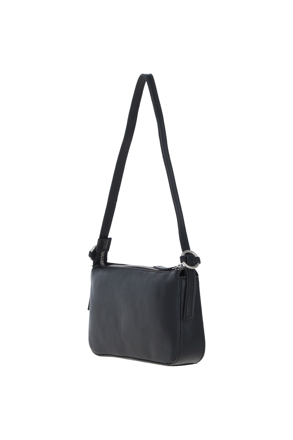 Black 'Tesoro Pelle' Plain Shoulder Bag, Image 2 of 3
