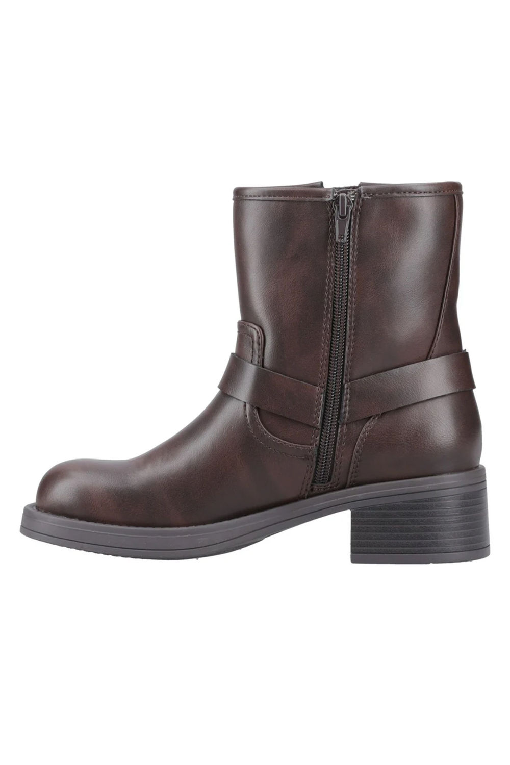 Brown Nino Biker Boots, Image 4 of 5