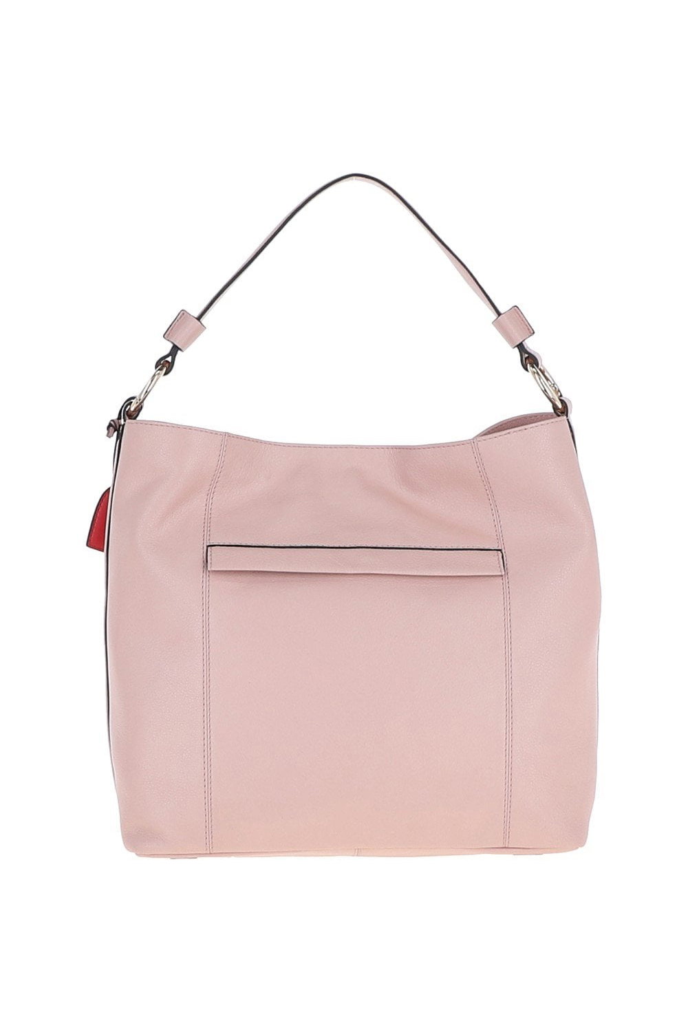 Peach 'Musette' Real Leather Hobo Bag, Image 3 of 5