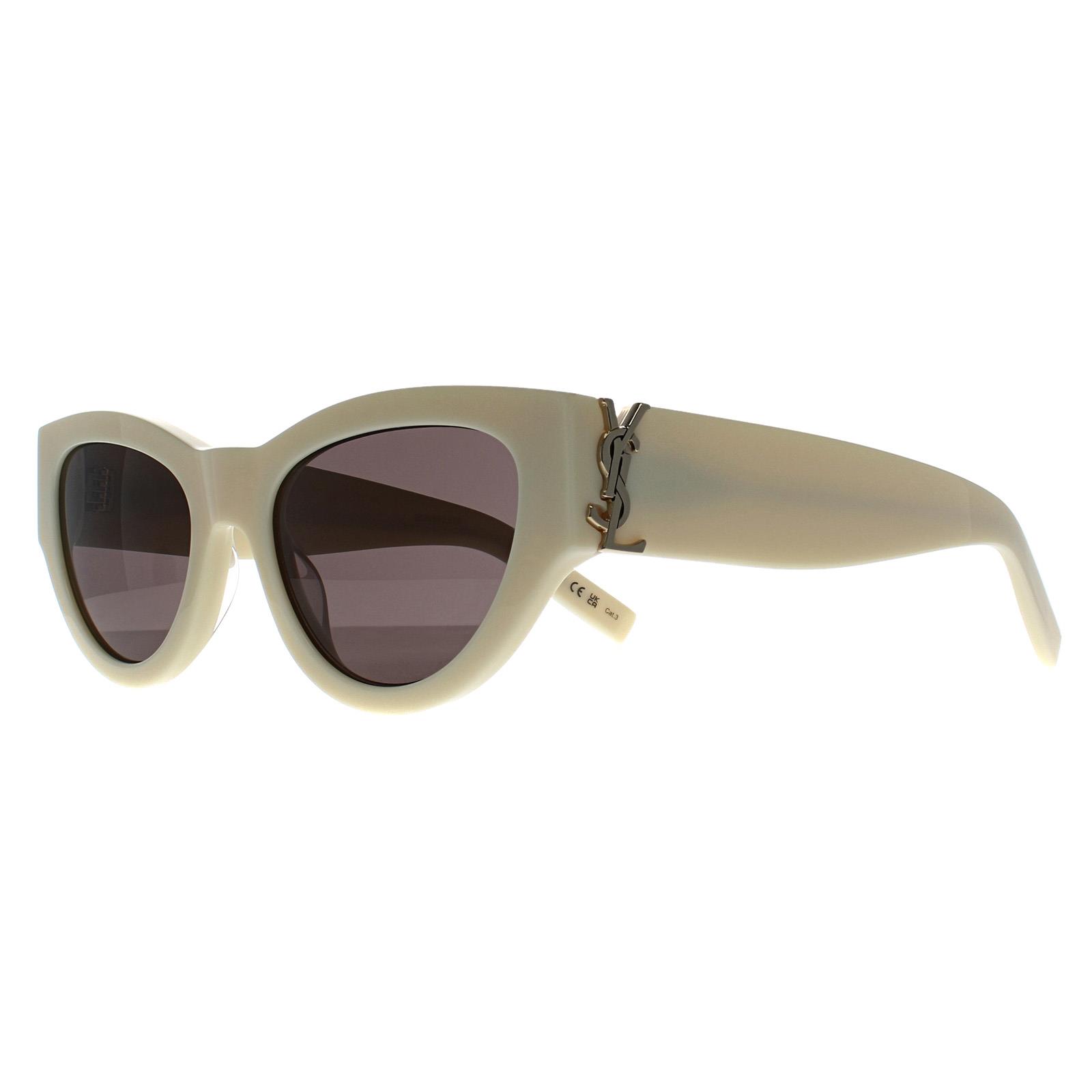 White Saint Laurent White Cat Eye Ivory Grey SL M94, Image 2 of 3