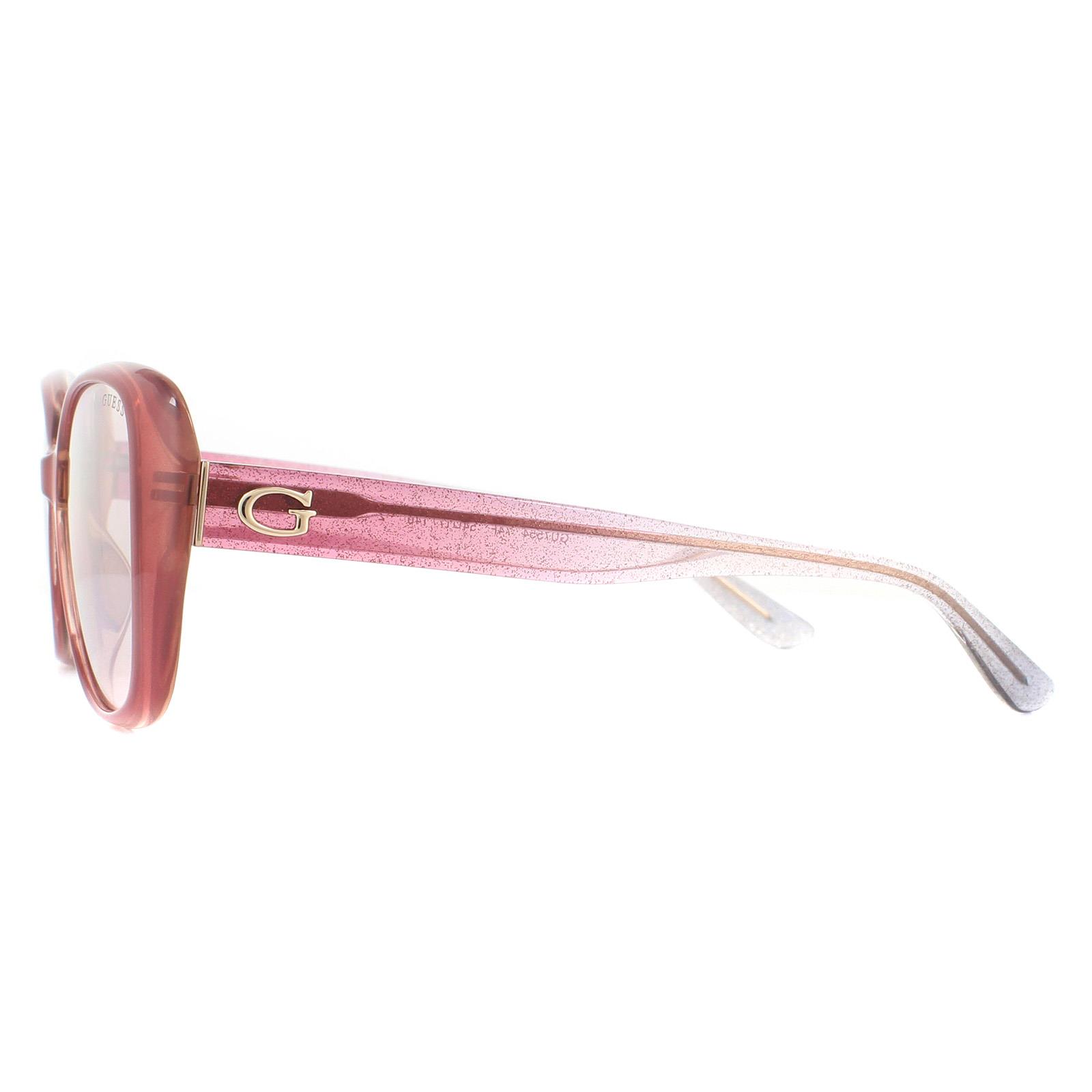 Pink Guess Pink Square Pink Pink Brown Gradient Sunglasses, Image 3 of 4