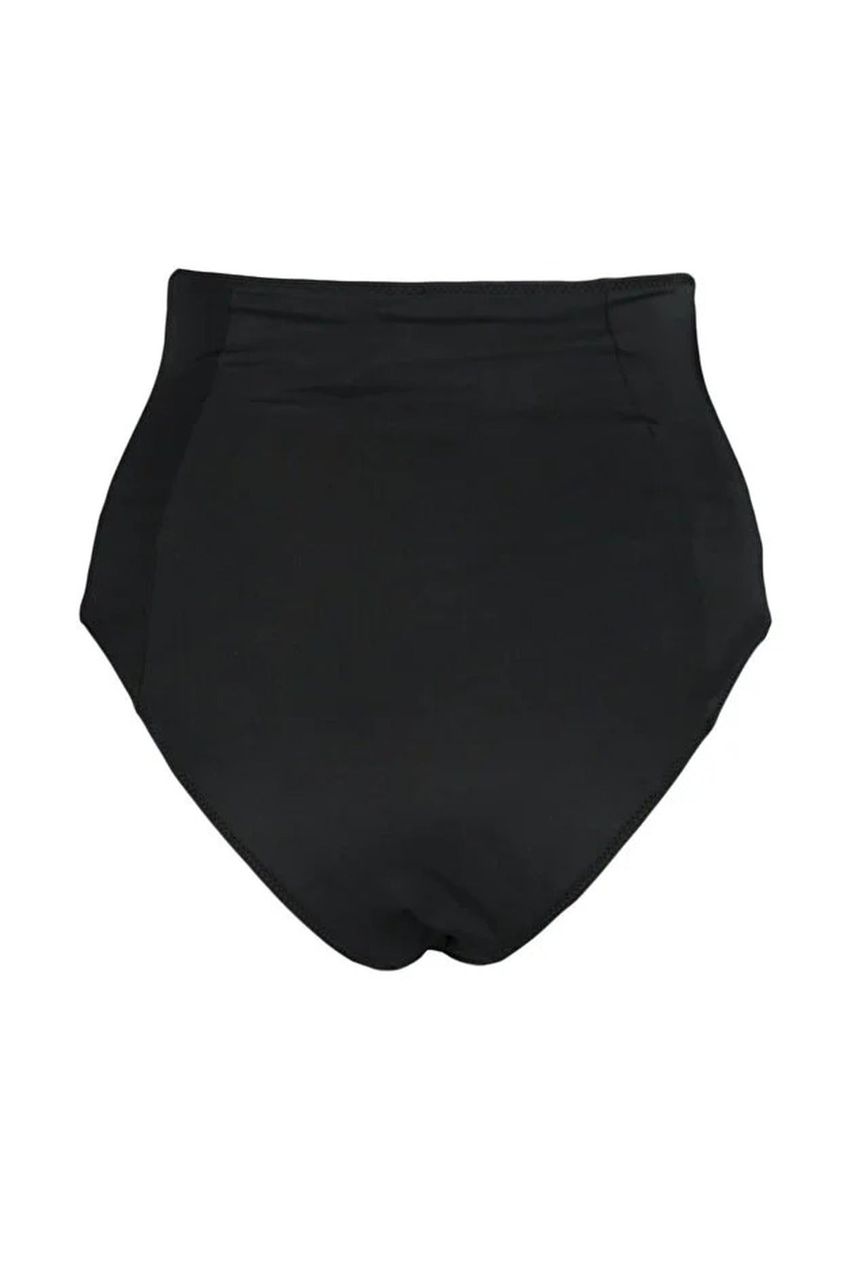 Black WOVCOR Black Super High Waist Shaping Hipster Bikini Bottom with Contoured Fit, Image 3 of 4