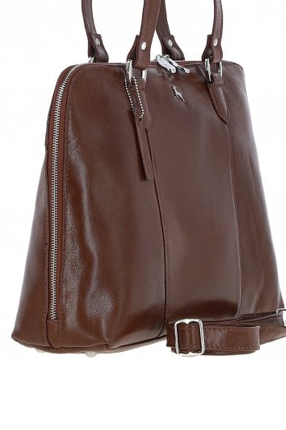 Tan 'Riviera Chic' Real Leather Bag, Image 2 of 3