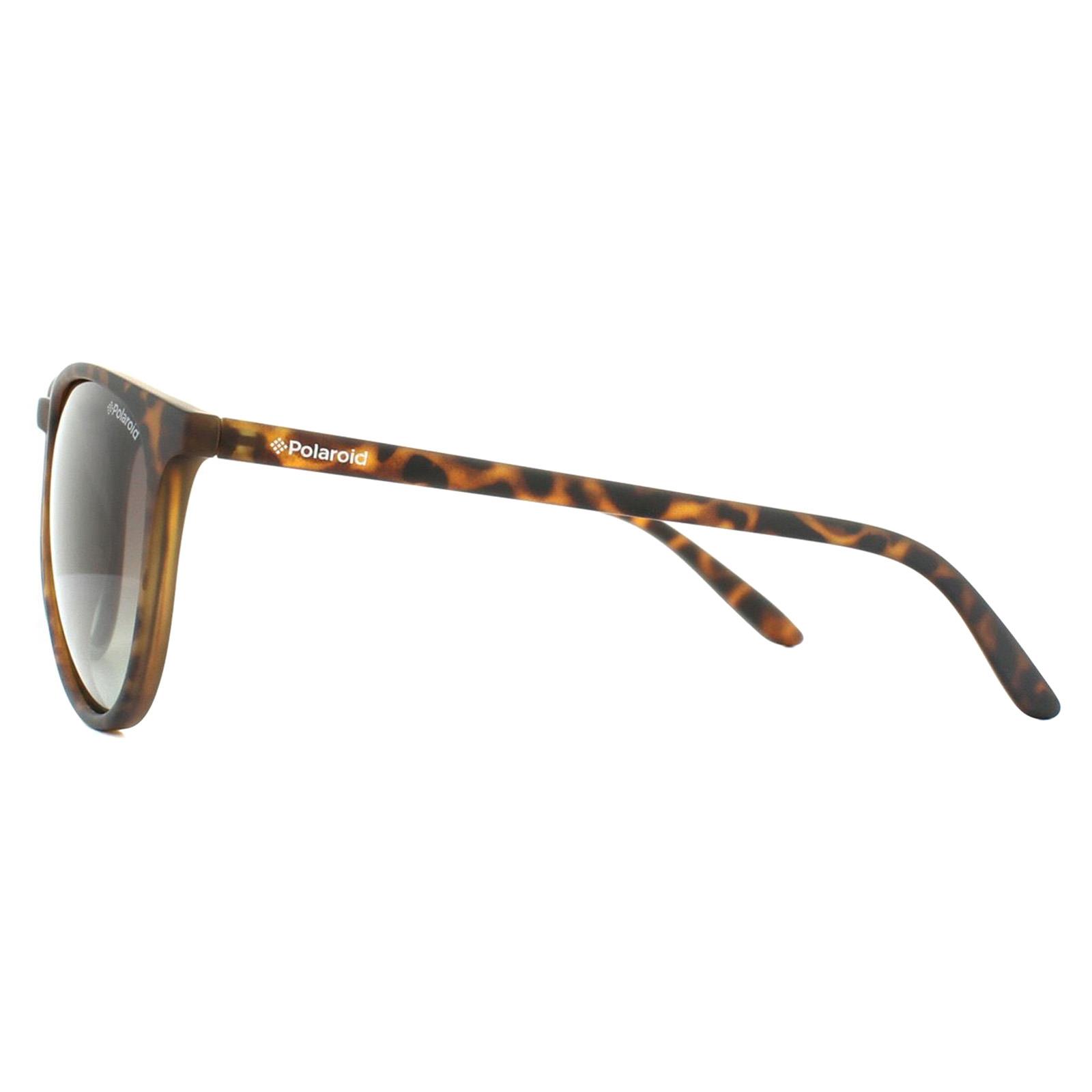 Brown Cat Eye Havana Brown Gradient Polarized Sunglasses, Image 3 of 4