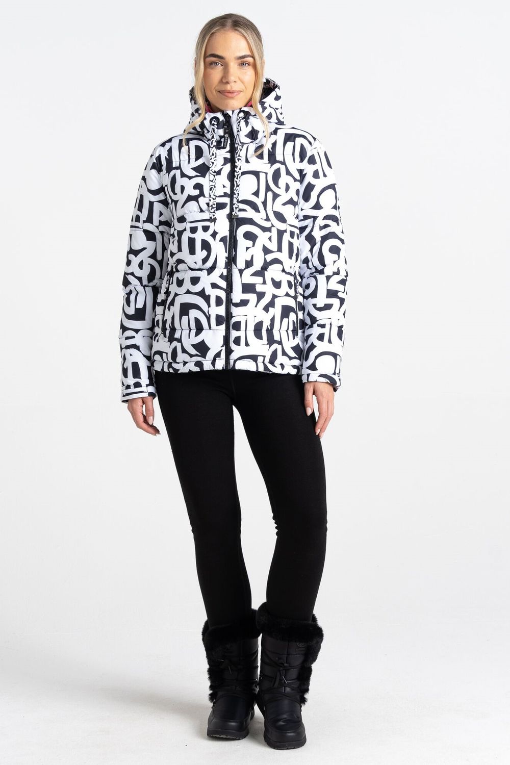 Multi Society Graffiti Padded Jacket, Image 3 of 4