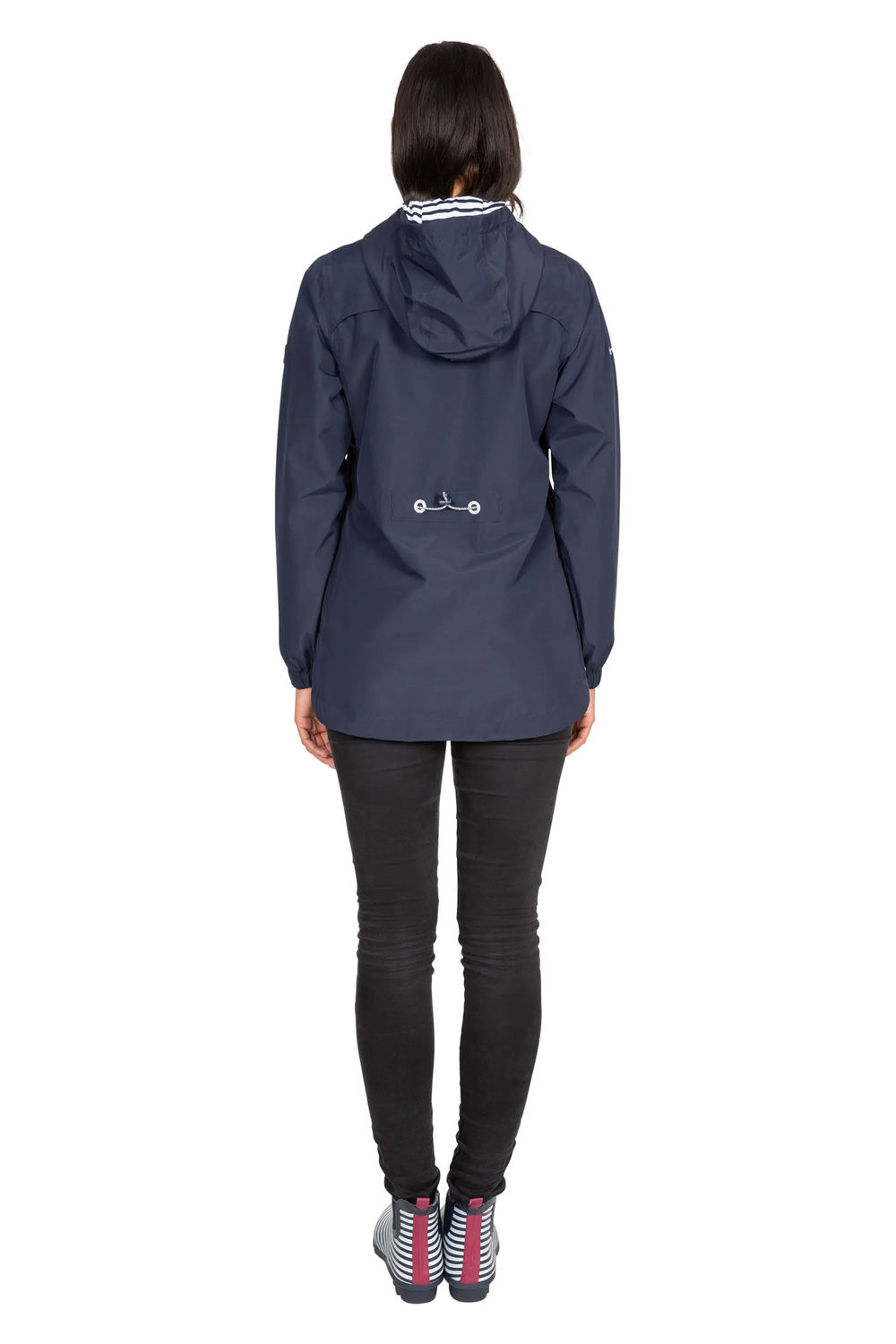 Navy Flourish Waterproof Jacket, Image 4 of 4