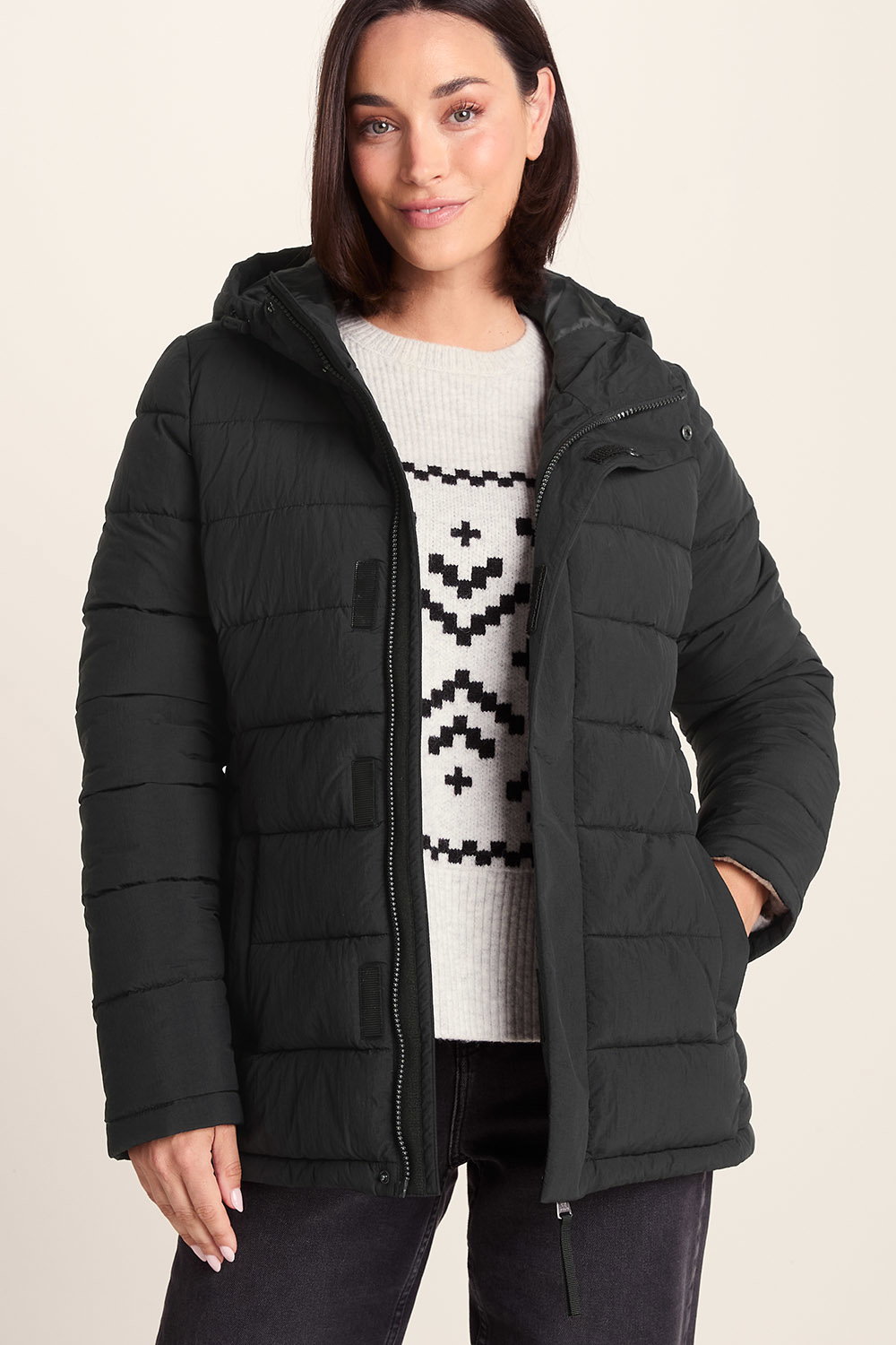 Black Sleight Short Insulated Parka, Image 5 of 6