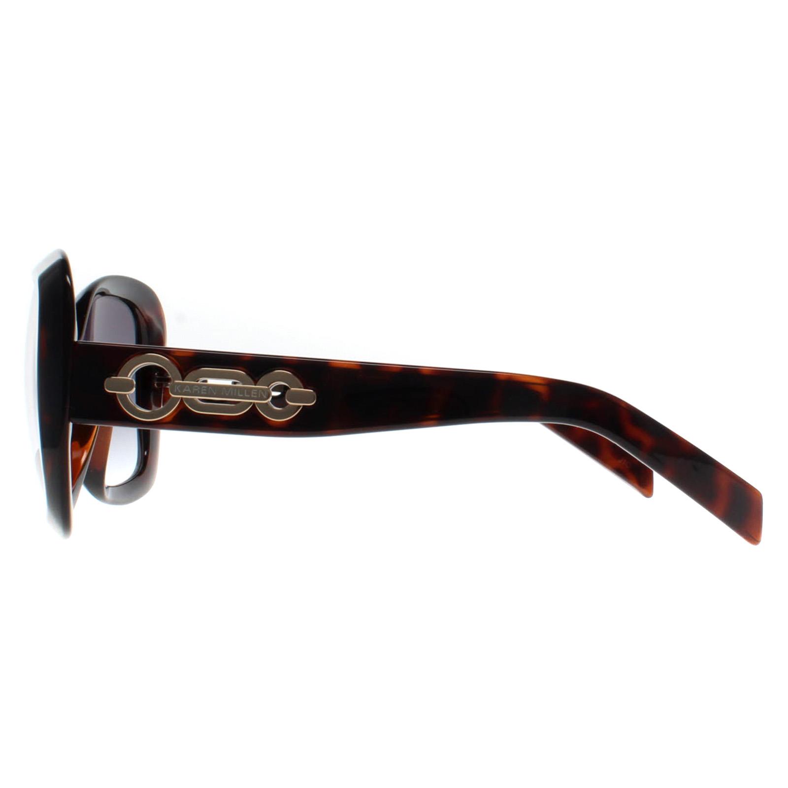 Brown Karen Millen Brown Butterfly Dark Tortoise Gradient Dark Grey KM5053, Image 3 of 4
