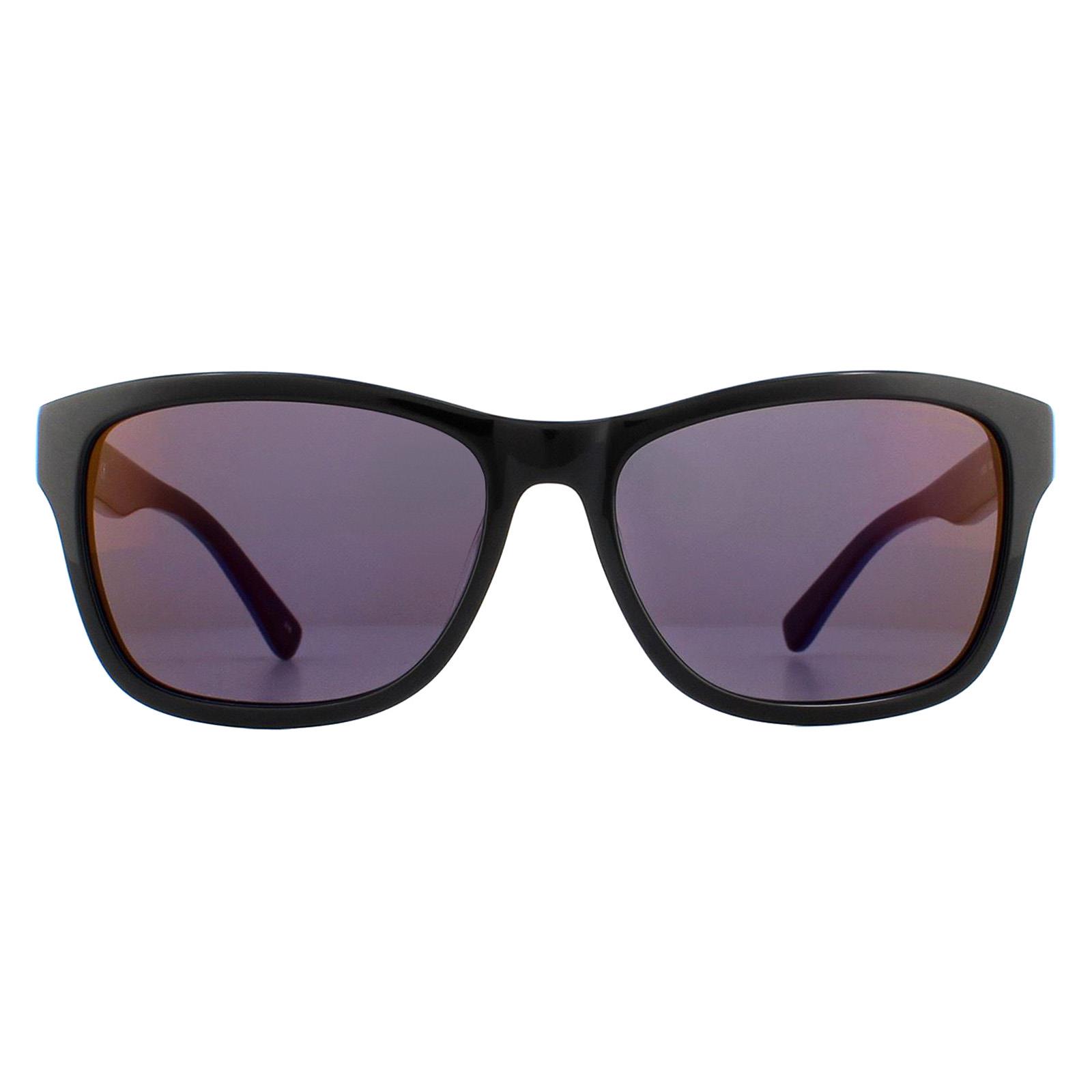 Black Lacoste Black Rectangle Black Blue Purple Sunglasses, Image 1 of 4