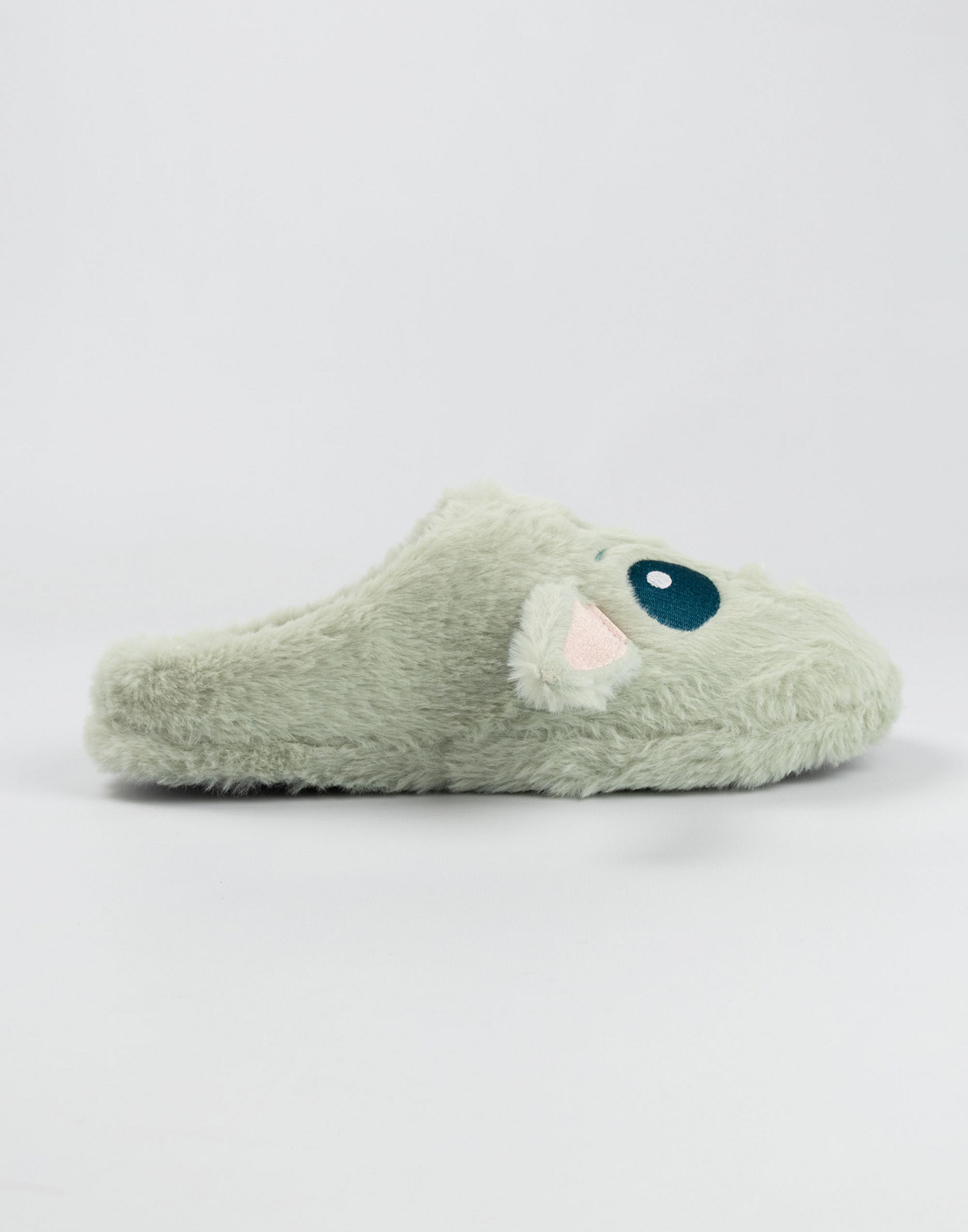 Green Star Wars Grogu UK Slippers, Image 3 of 6