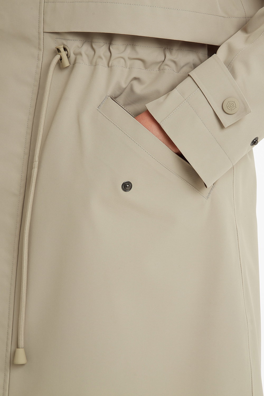Taupe Alva Waterproof Trench Coat, Image 5 of 6