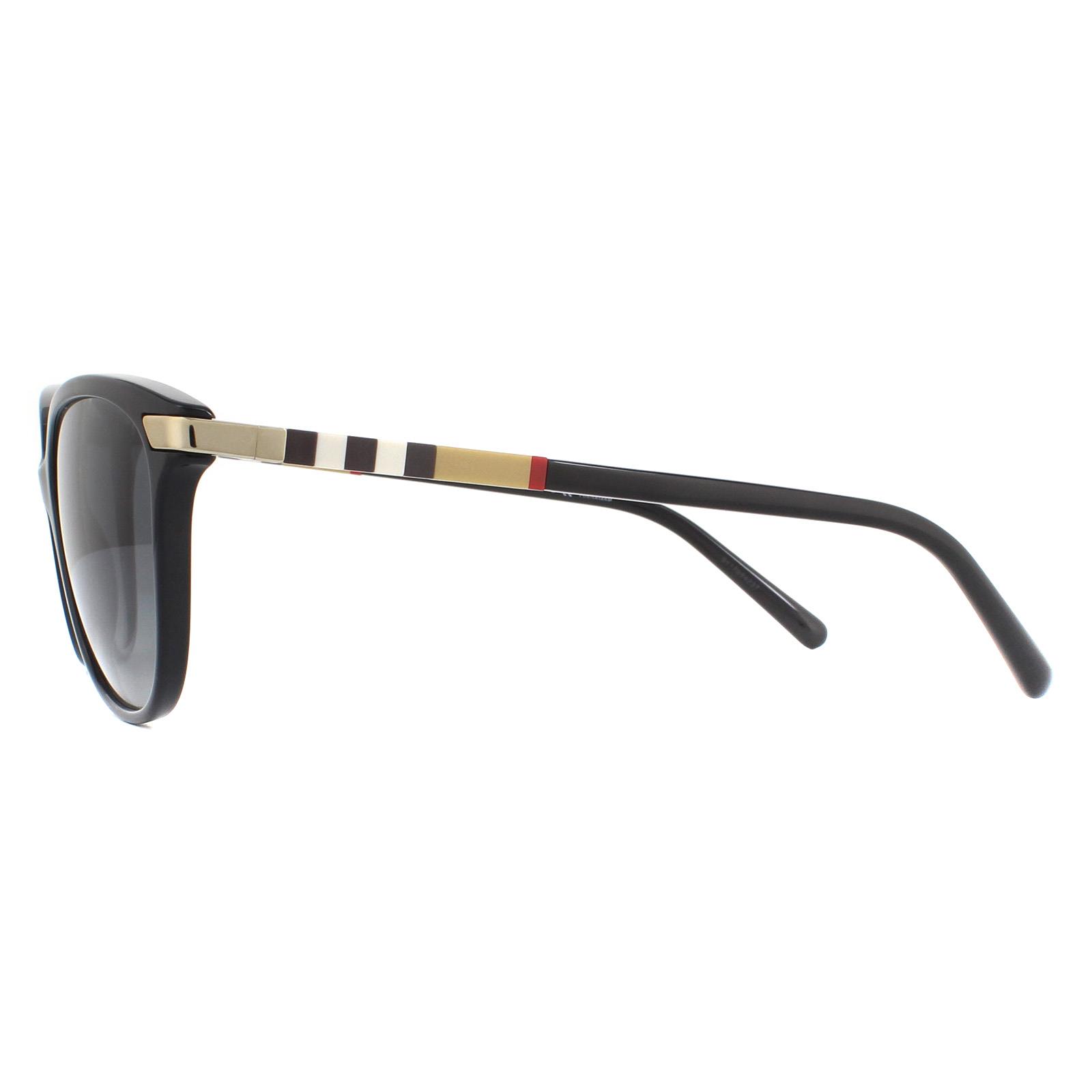Black Cat Eye Black Grey Gradient Polarized BE4216 Sunglasses, Image 3 of 6