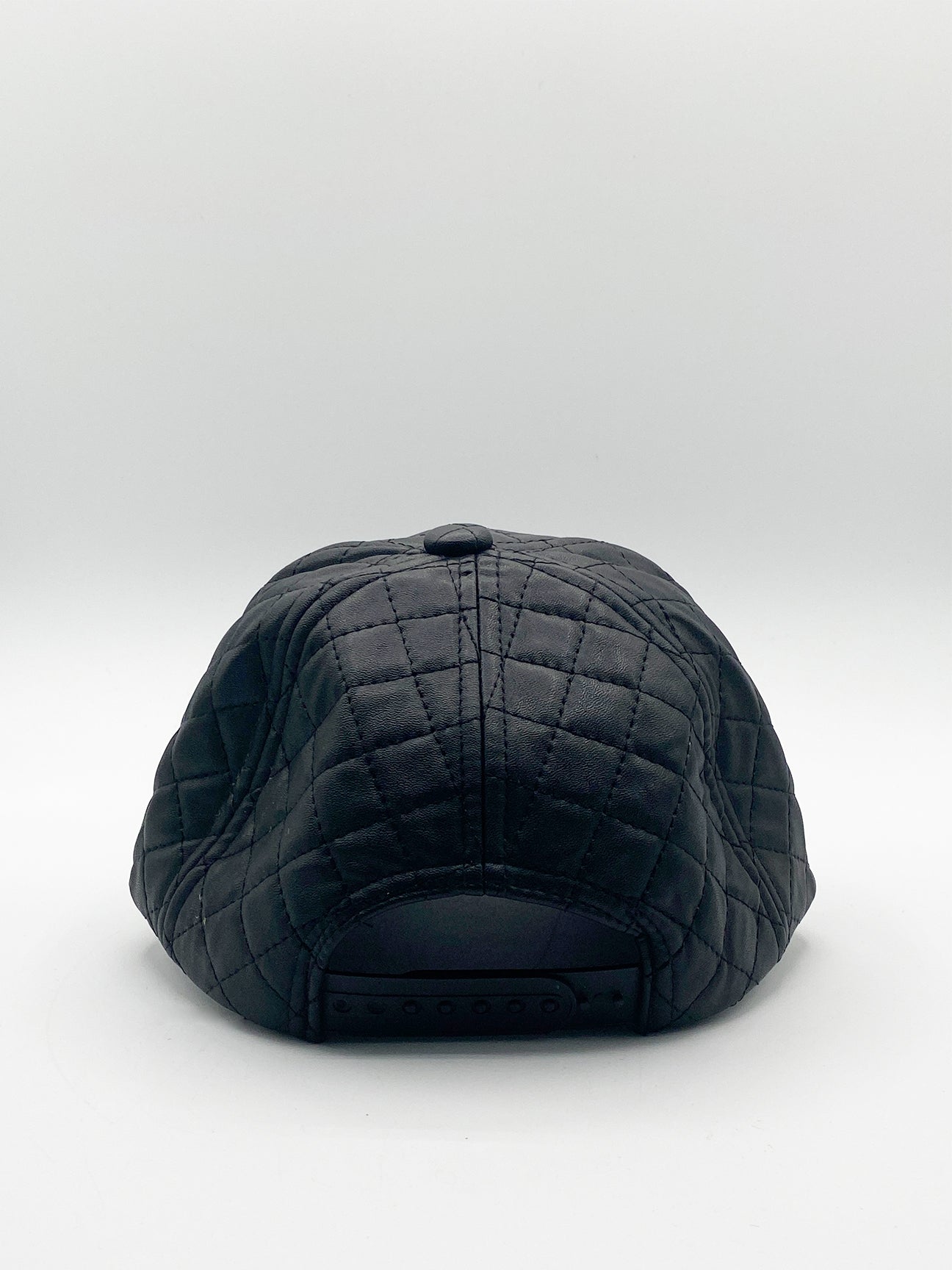 Black SVNX Black Quilted Cap, Image 3 of 4