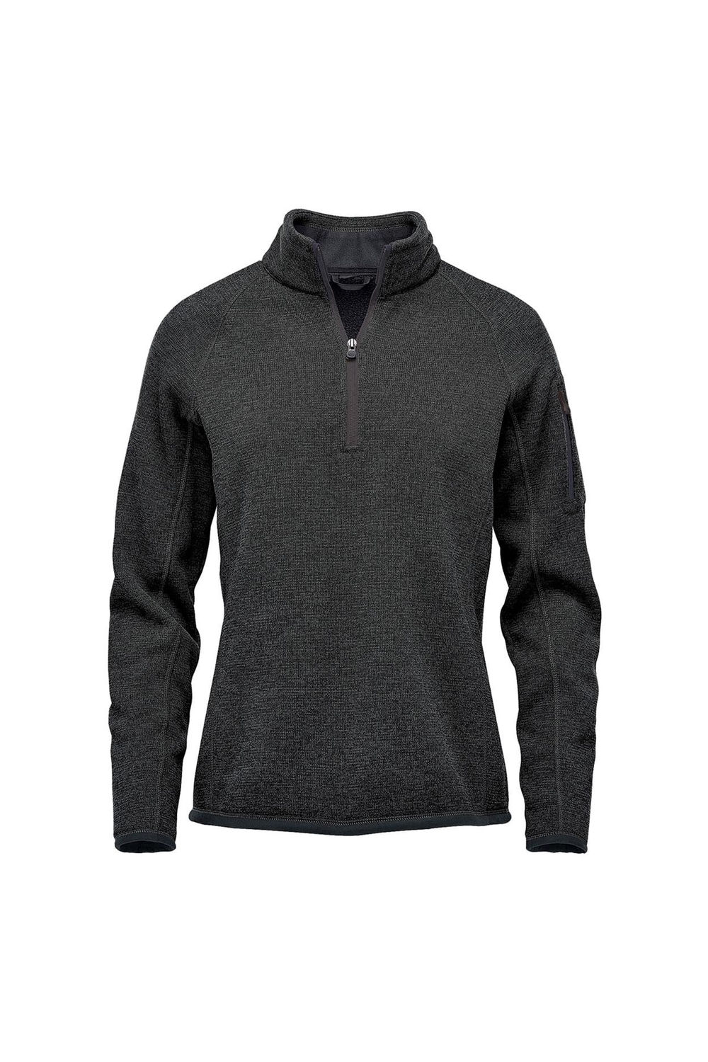 Black Avalanche Fleece Top