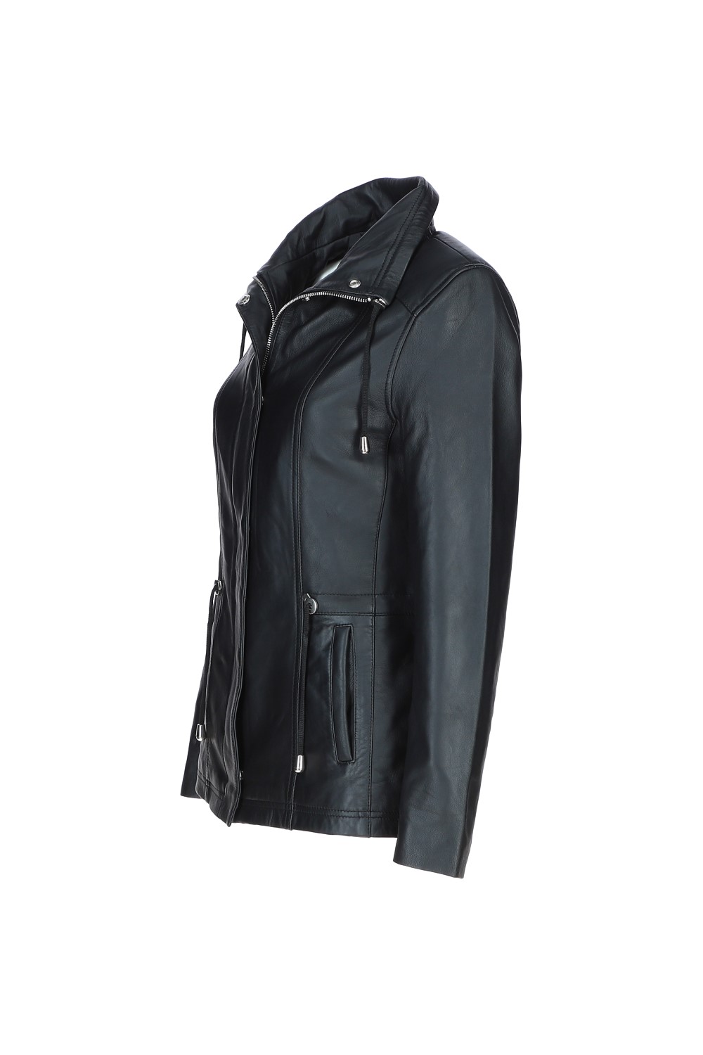 Black Ashwood Leather Black Versatile Real Leather Casual Jacket, Image 3 of 5