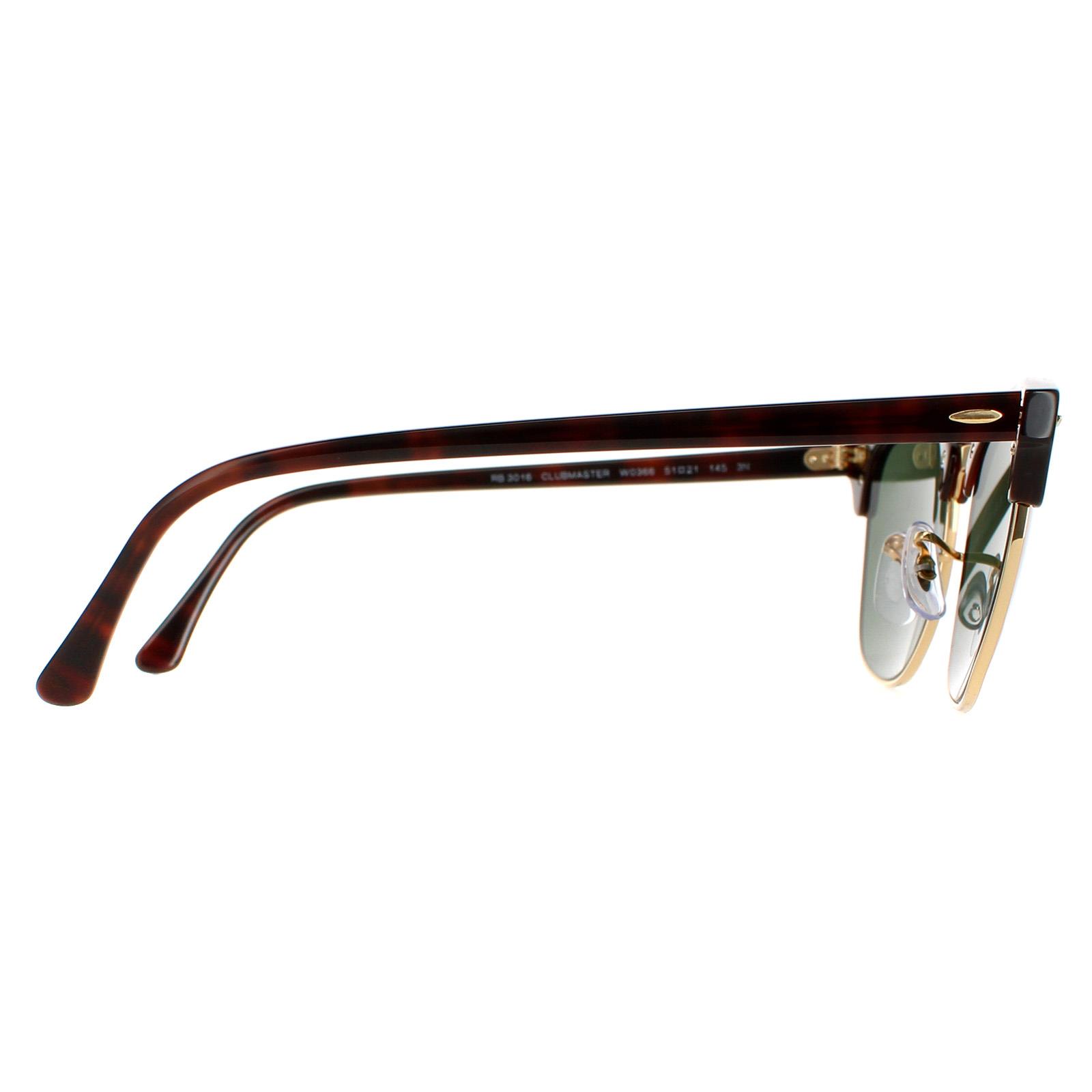 Round Havana Green Clubmaster 3016 Sunglasses, Image 4 of 6