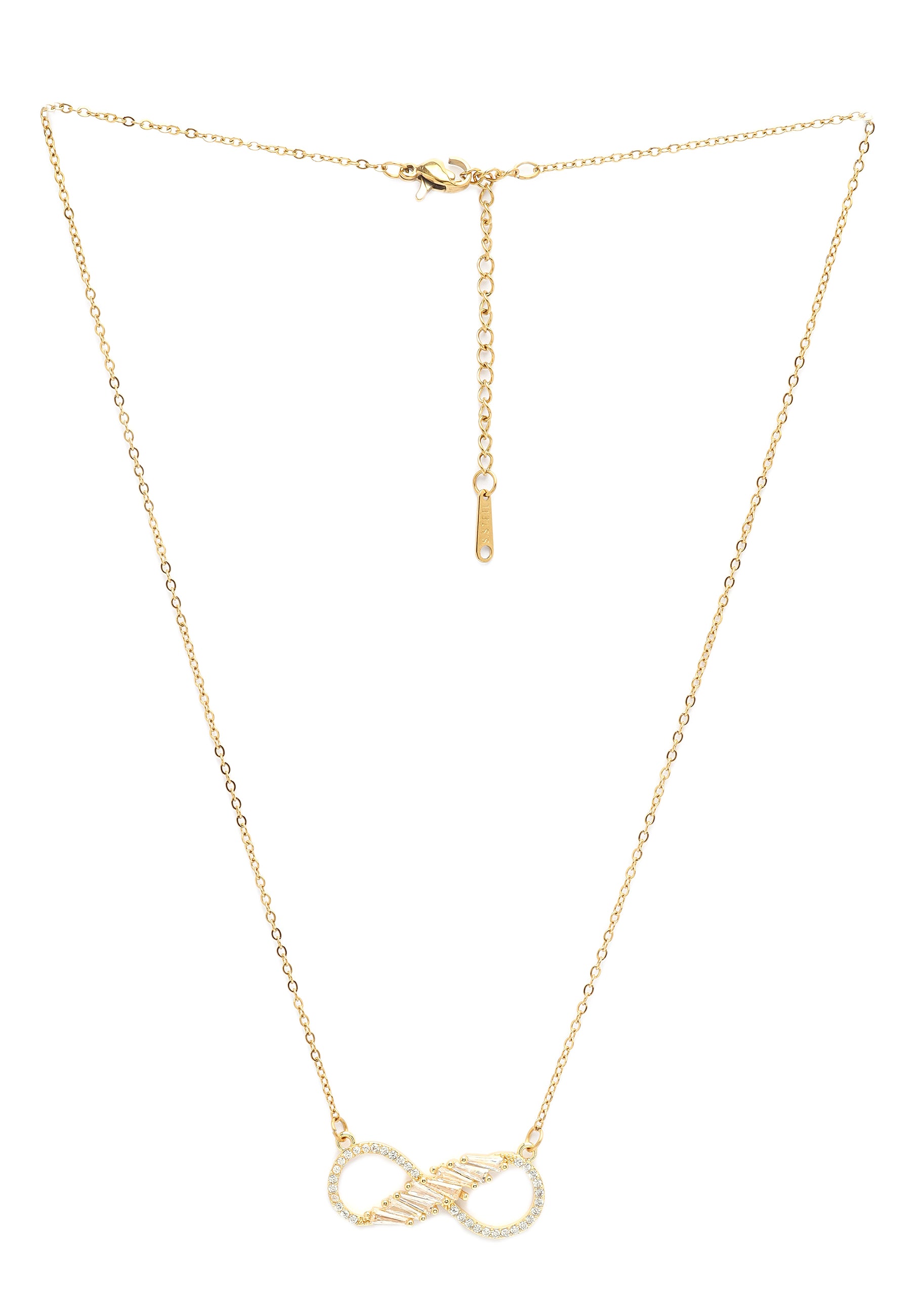 Gold Golden Infinity Spark Necklace, Image 3 of 5