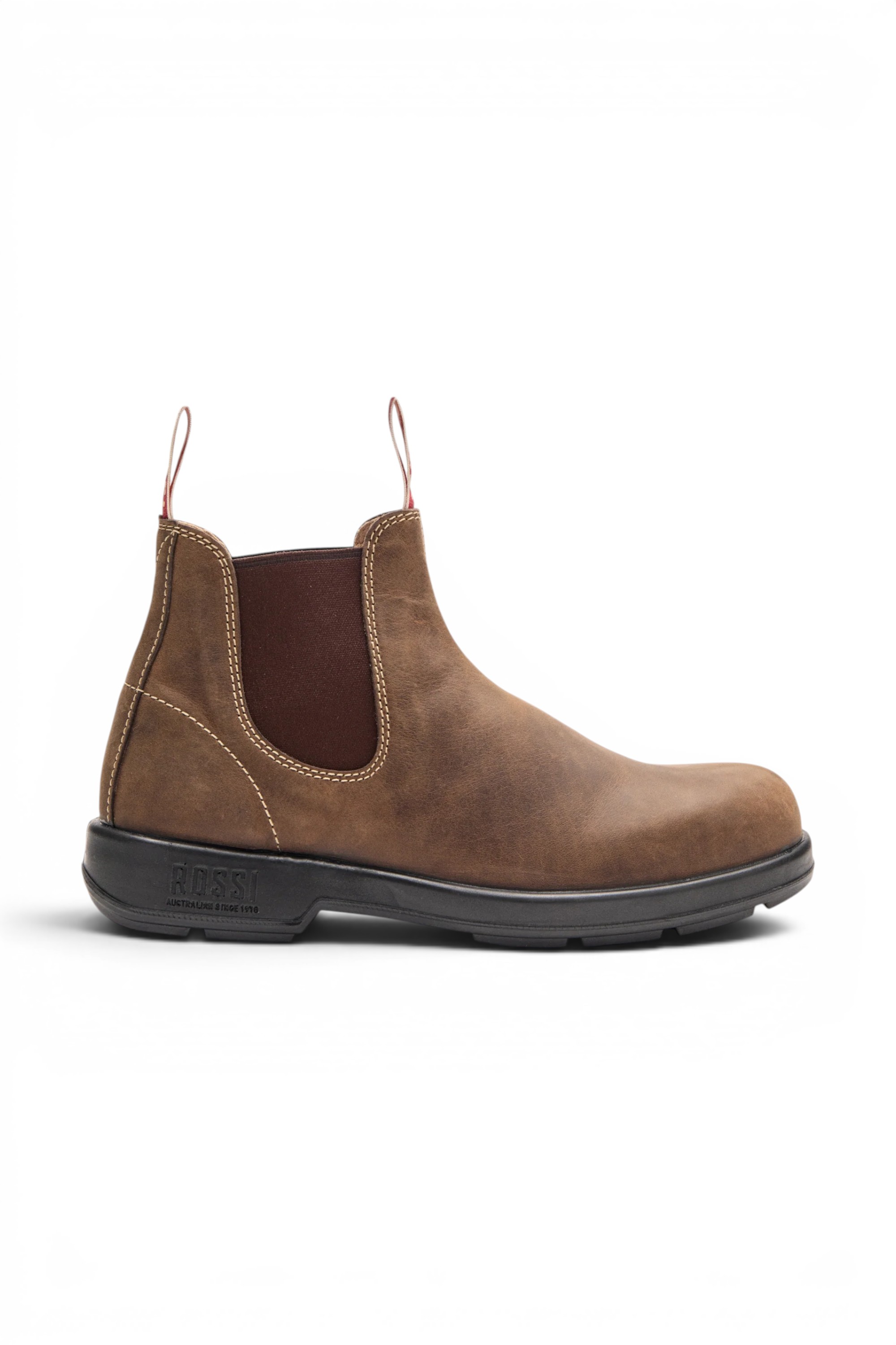 Black Leather Outdoor Chelsea Boots-Spinifex