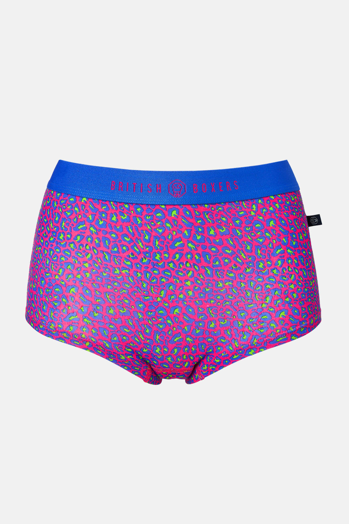 Multi British Boxers Multi Pack of Four "Wild Cat" Bamboo Hipster Boxers Briefs, Image 6 of 8