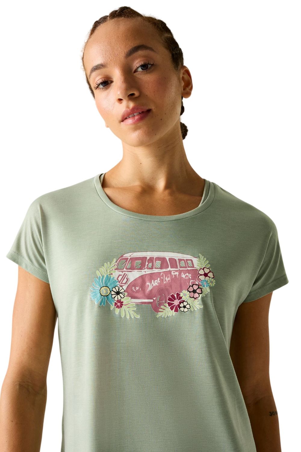 Pale Green Serenity Caravan TShirt, Image 3 of 4