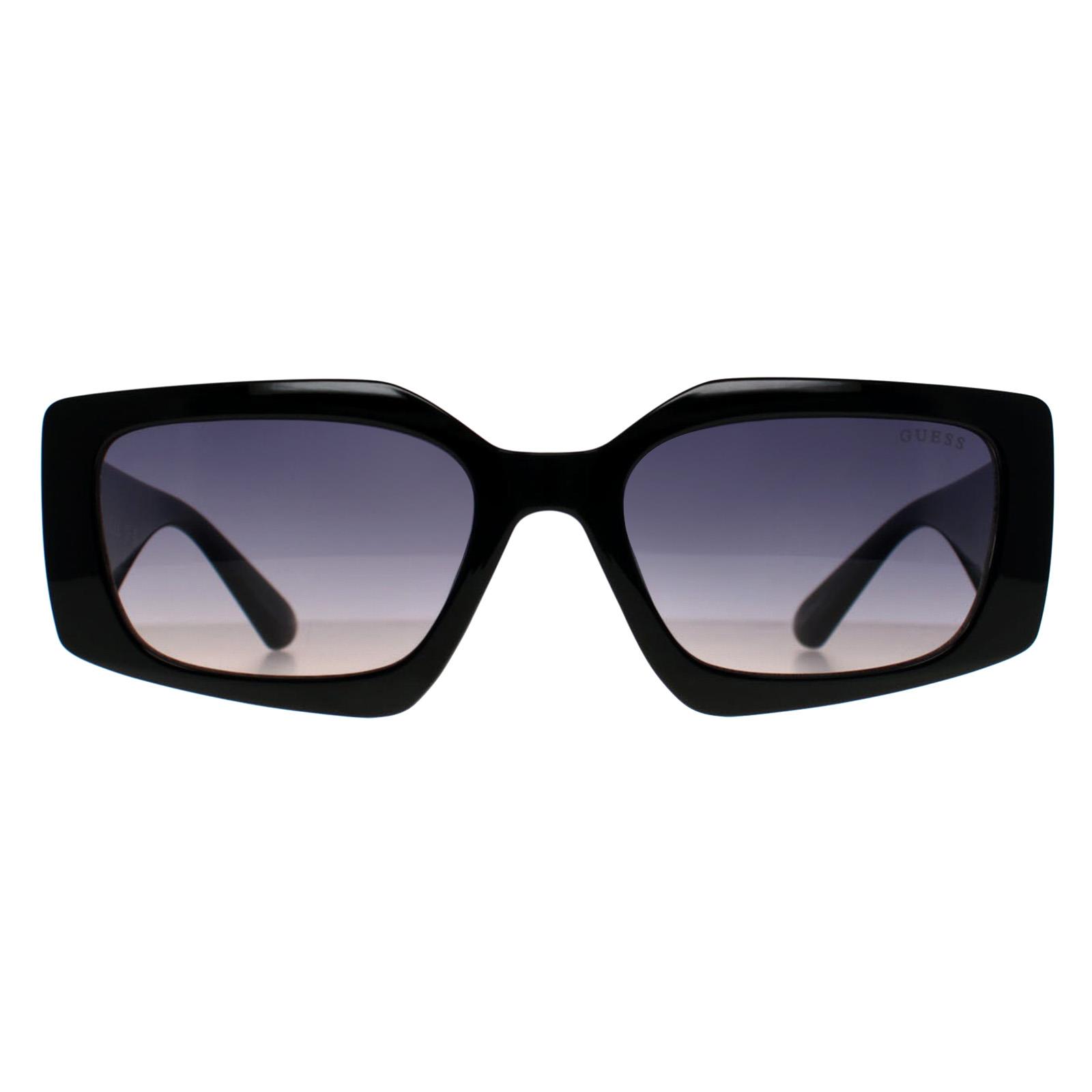 Black Guess Black Square Shiny Black Purple Gradient GF6200, Image 1 of 3