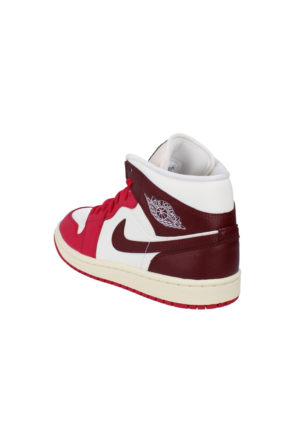 Red Nike Womens Air Jordan 1 Mid Trainers, Image 3 of 6