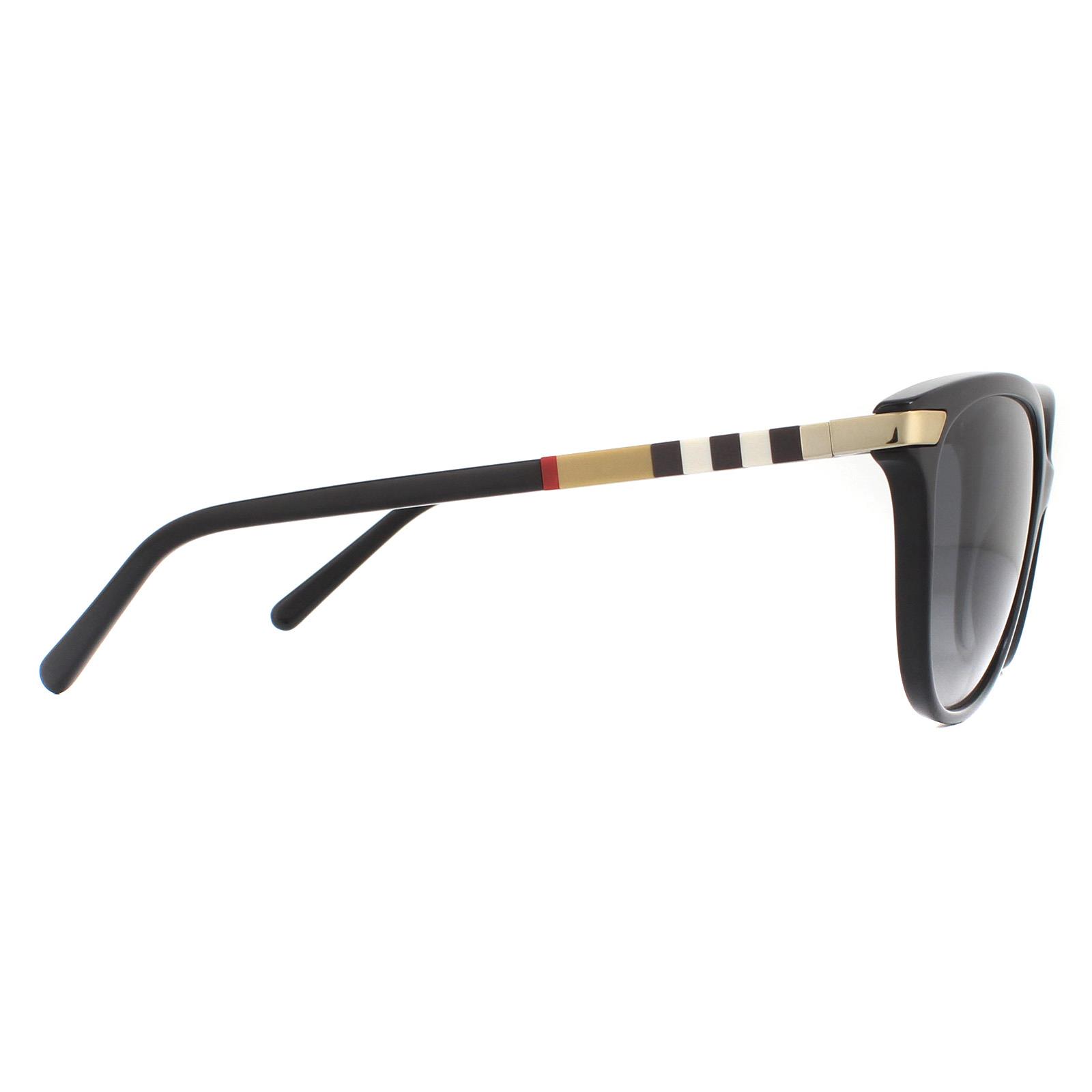 Black Cat Eye Black Grey Gradient Polarized BE4216 Sunglasses, Image 4 of 6