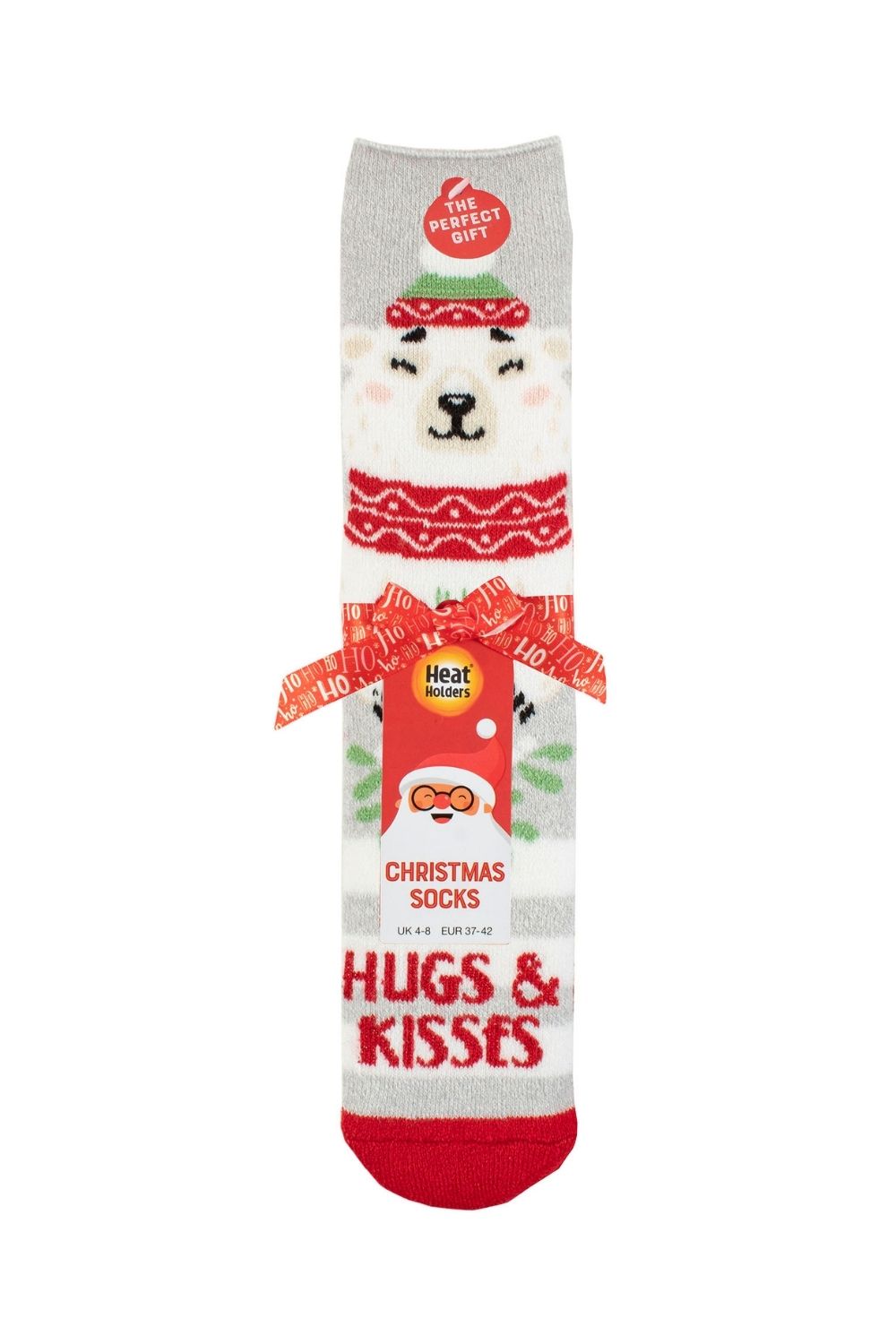 White Cosy Novelty Christmas Socks for Wo - Festive Gift Socks, Image 2 of 3