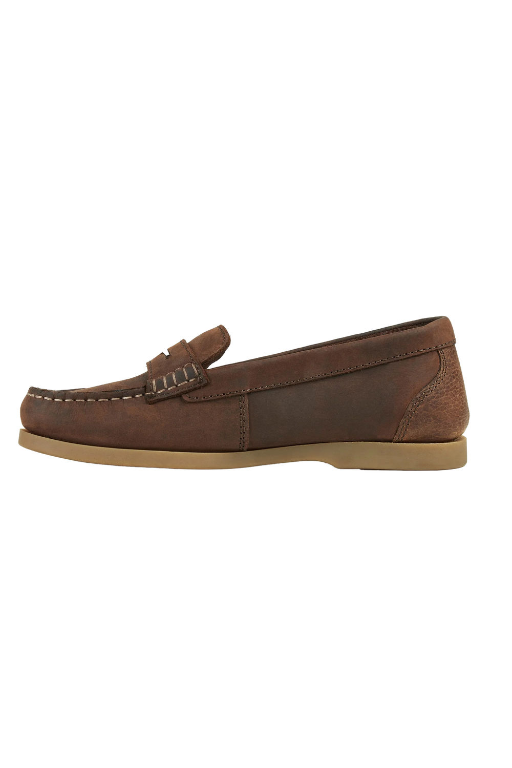 Brown Forli Leather Deck Shoes, Image 3 of 4