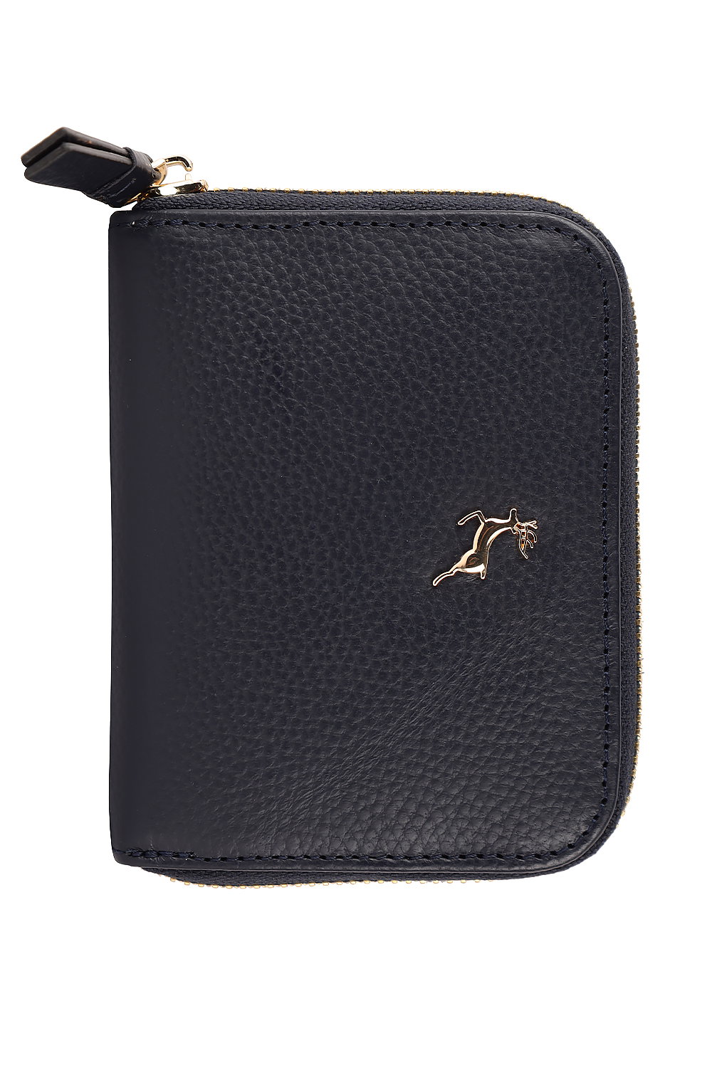 Navy 'Mini X' RFID Protected Real Leather Purse, Image 1 of 4