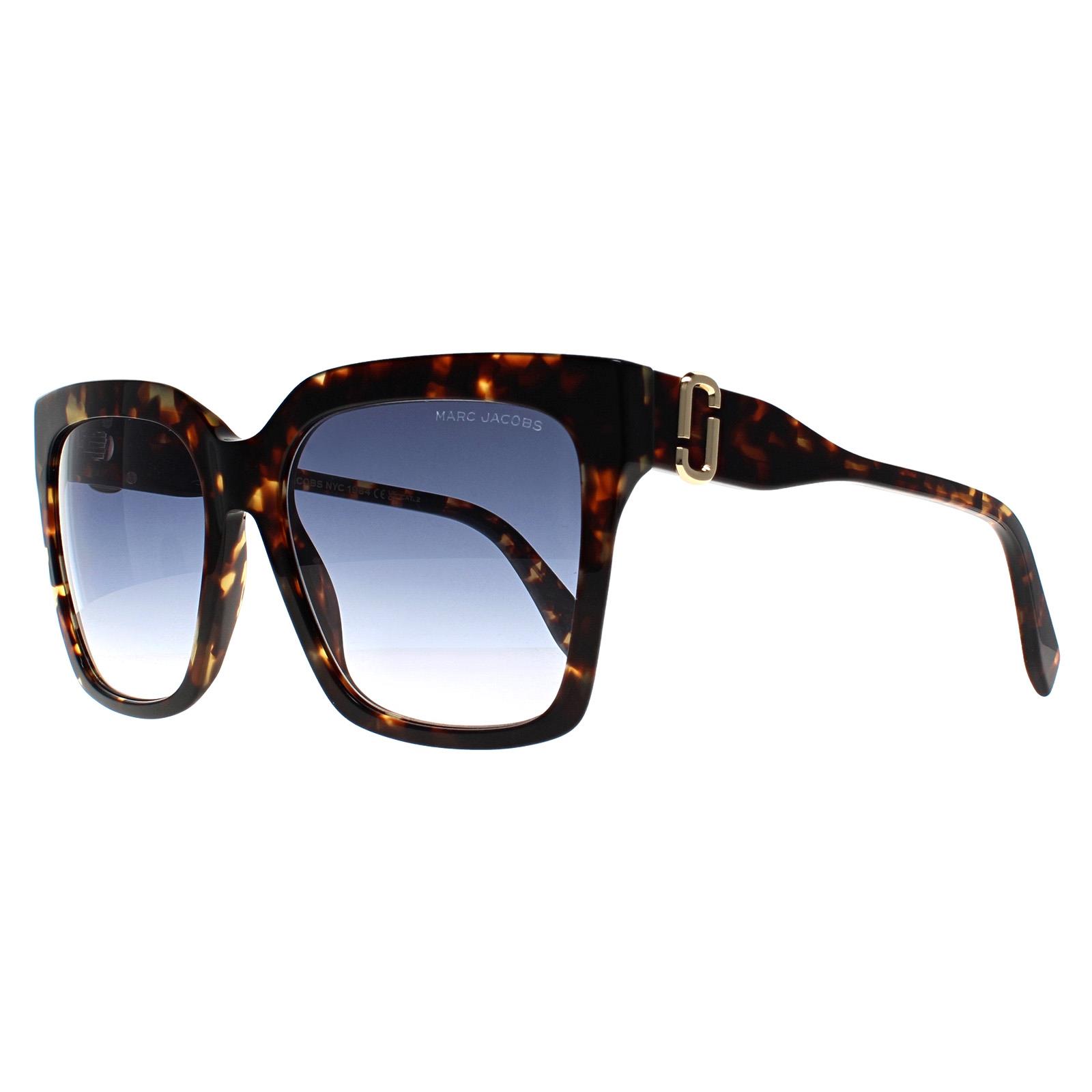 Brown Marc Jacobs Brown Square Havana Blue Gradient MARC 764/S, Image 2 of 4