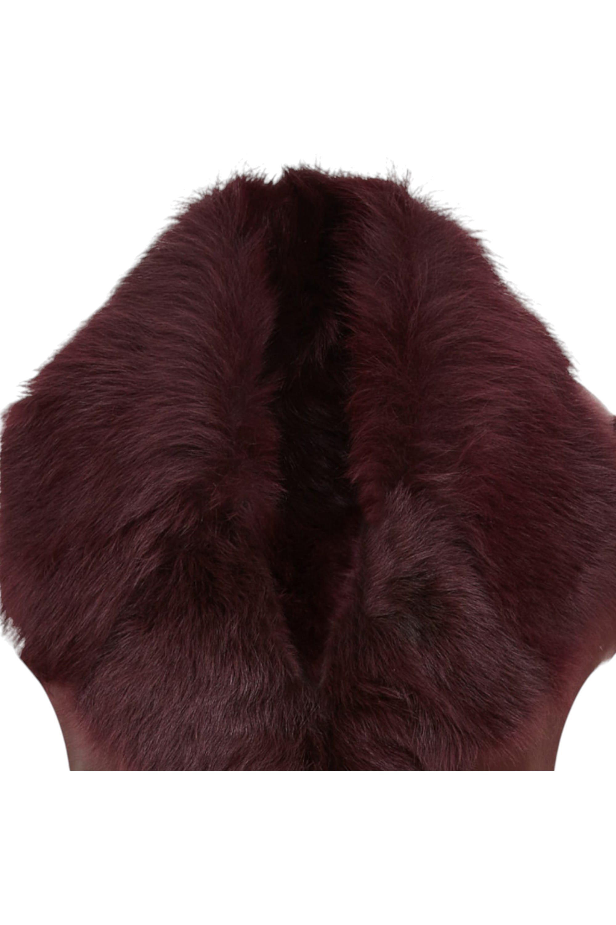 Burgundy Toscana Shearling Sheep Leather Gilet, Image 5 of 6