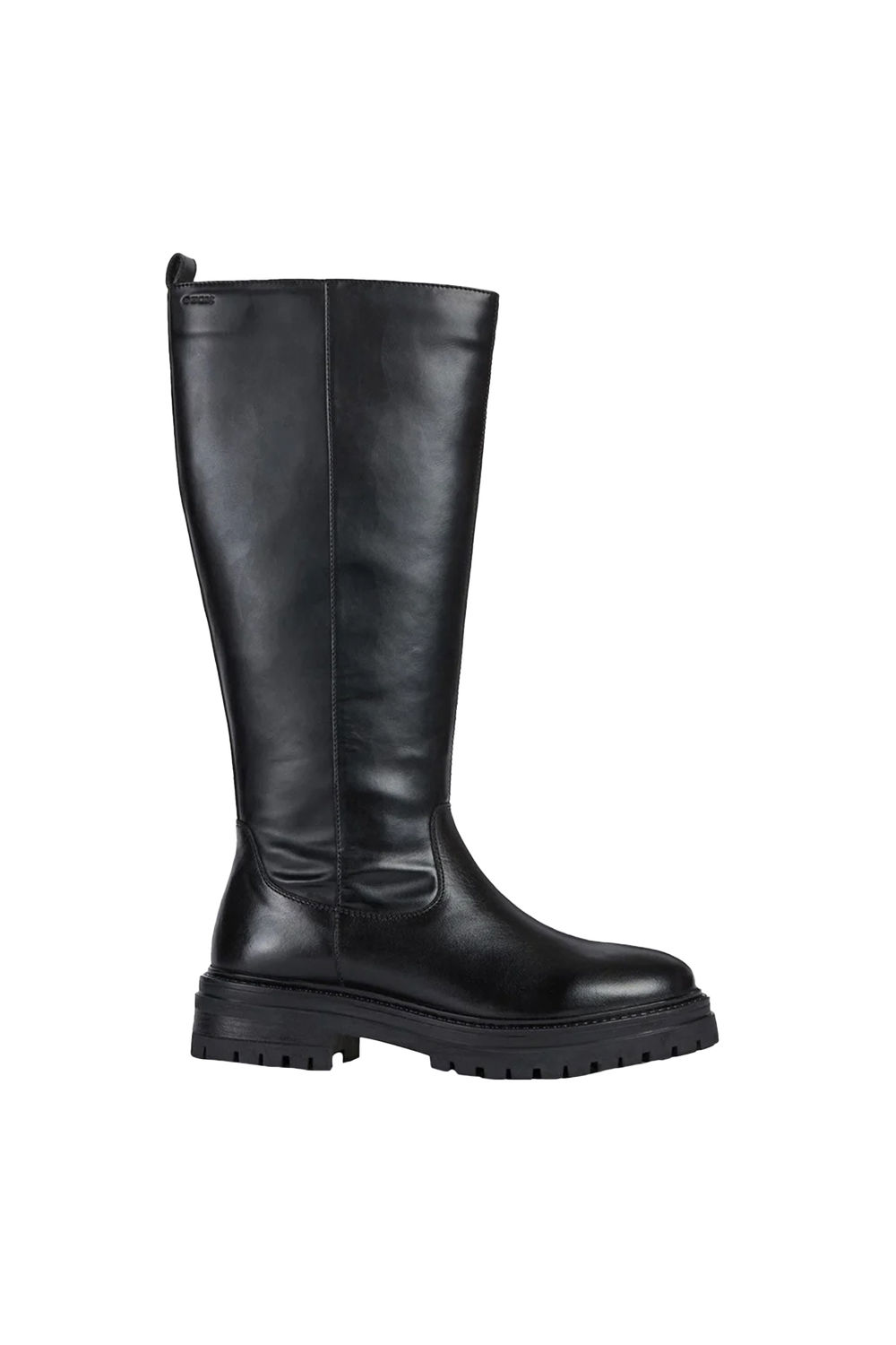 Black D Iridea C Leather KneeHigh Boots, Image 2 of 4