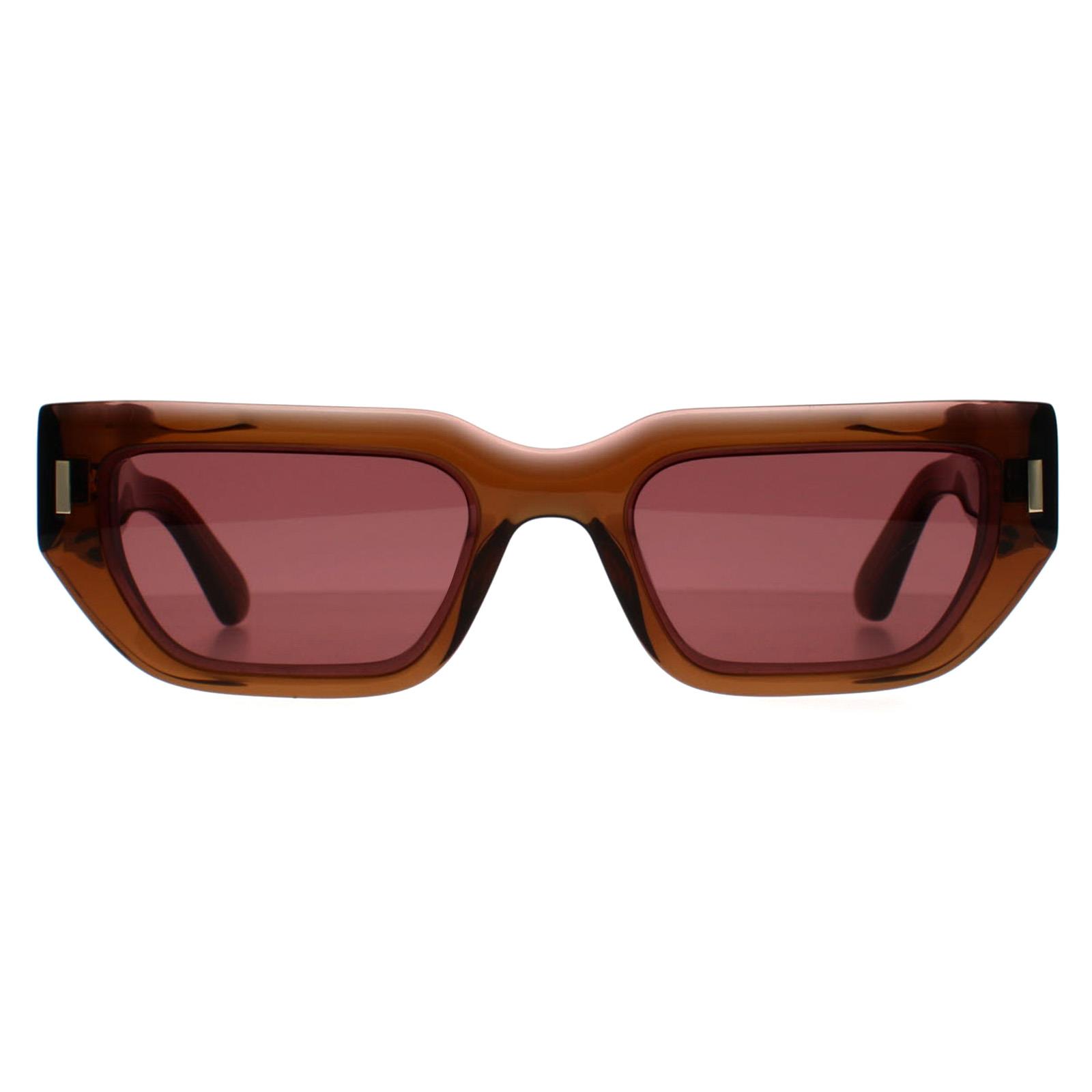 Brown Calvin Klein Brown Rectangle Transparent Brown Pink Dark Purple CK24500S, Image 1 of 3