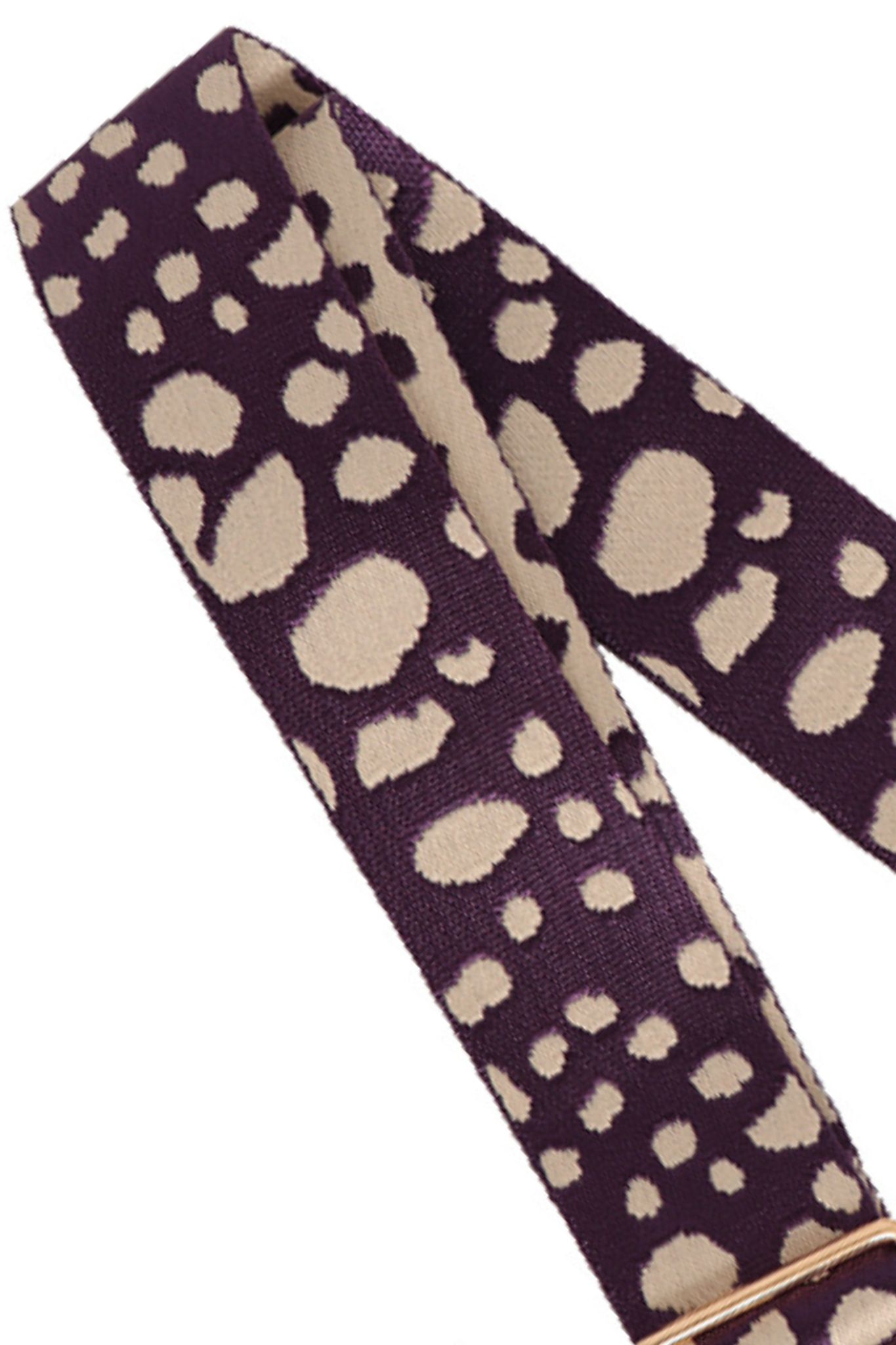 Purple Purple Abstract Spot Bag Strap, Image 2 of 2