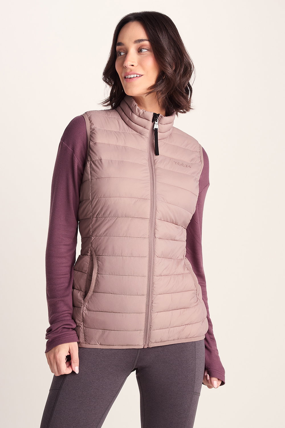 Pink Gibson Insulated Padded Gilet, Image 1 of 5