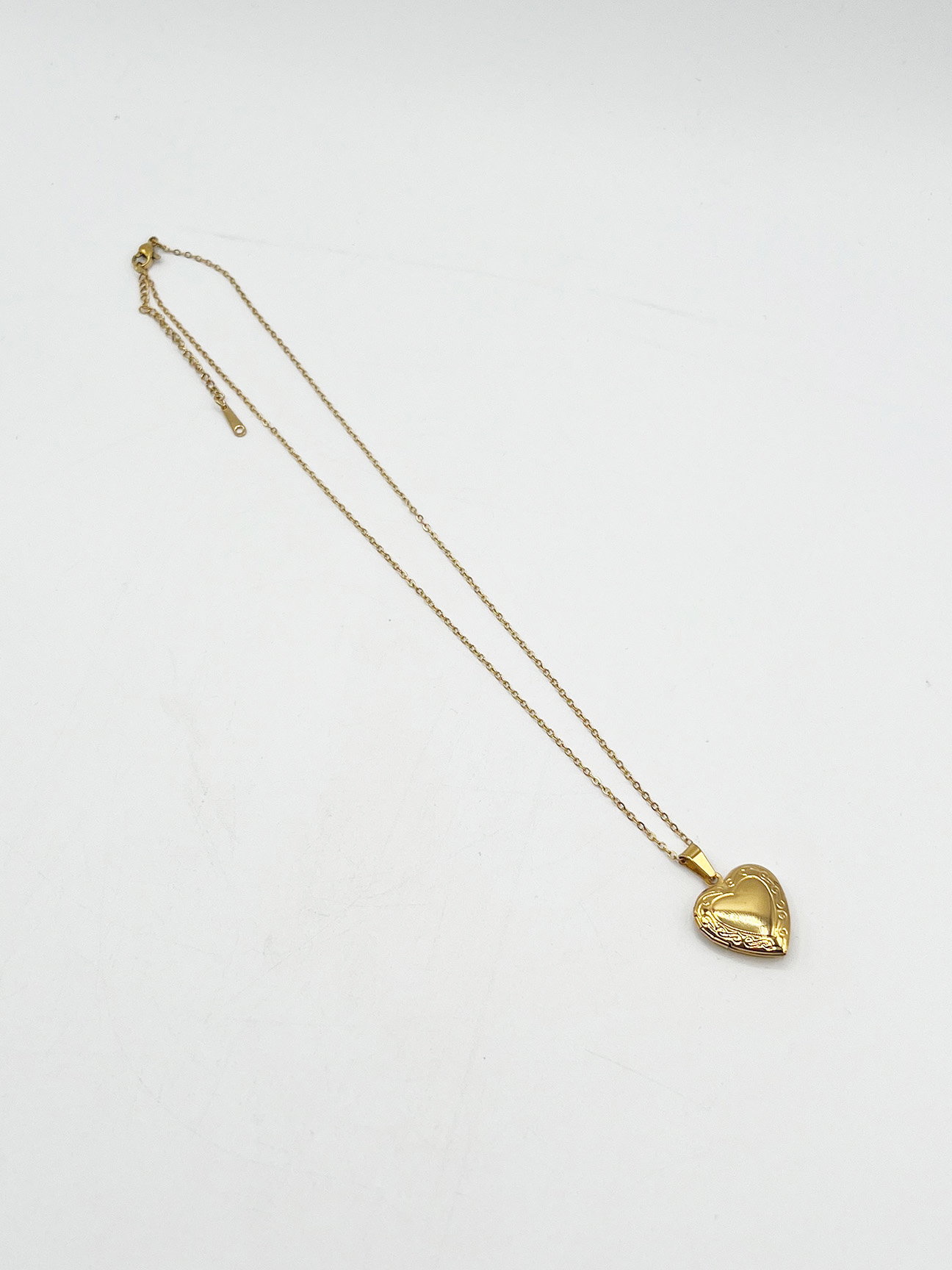 Gold Large Heart Locket Necklace in Gold - Gift Boxed, Image 5 of 5