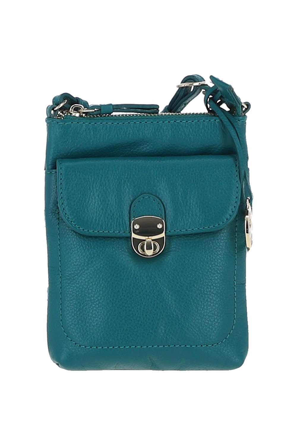 Green Real Leather Crossbody Bag, Image 1 of 4