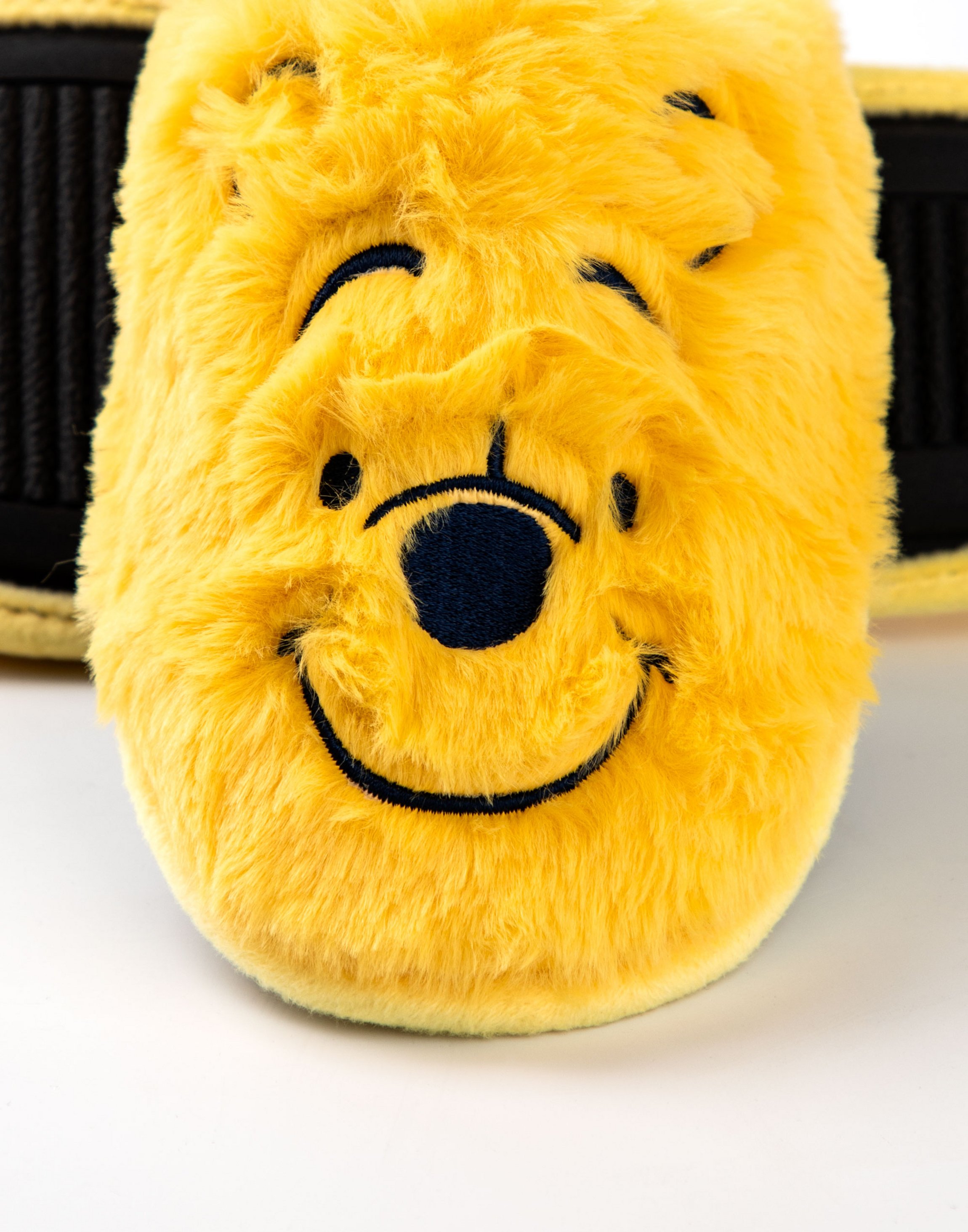 Yellow Winnie the Pooh Embroidered Face UK Slippers, Image 5 of 6