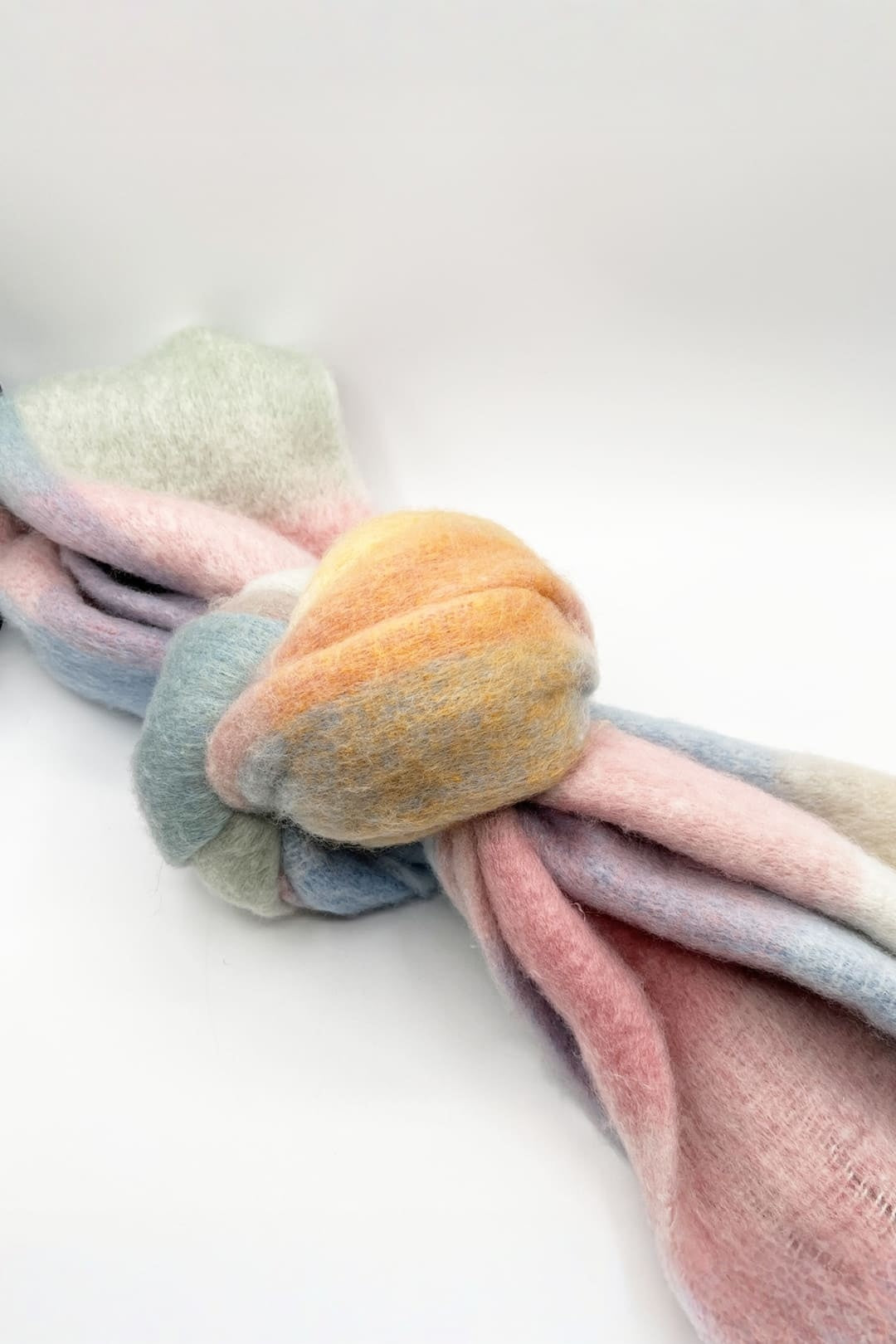 Multi Pastel Check Print Scarf, Image 3 of 6