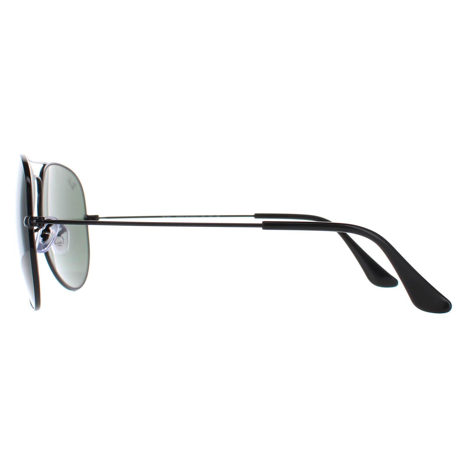 Black Aviator Black Green Aviator 3025 Sunglasses, Image 3 of 6