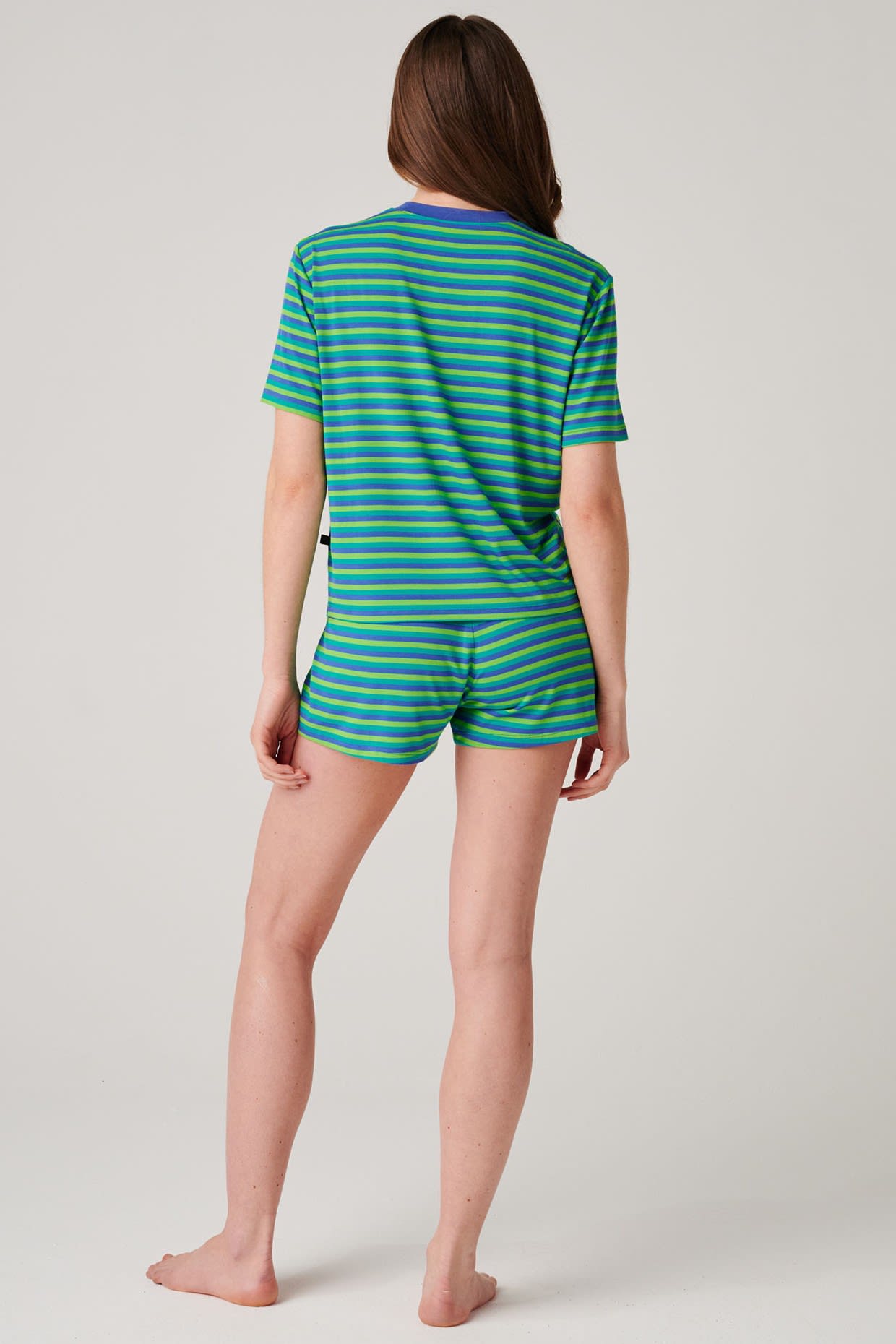 Green "Sunny St Ives" Bamboo Short Pyjama Set, Image 3 of 4