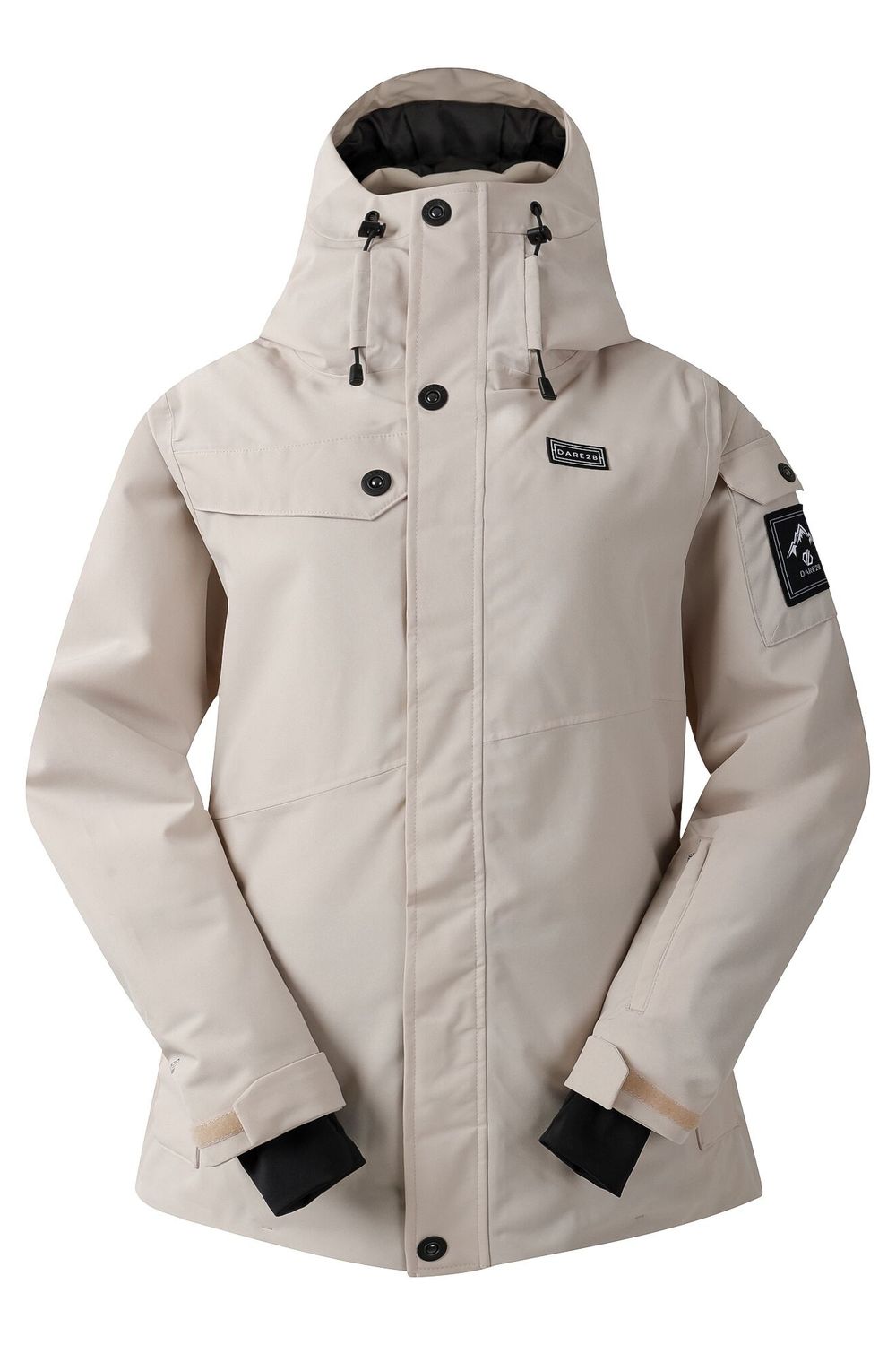 Light Grey Ski Life Dash Print Ski Jacket, Image 1 of 3