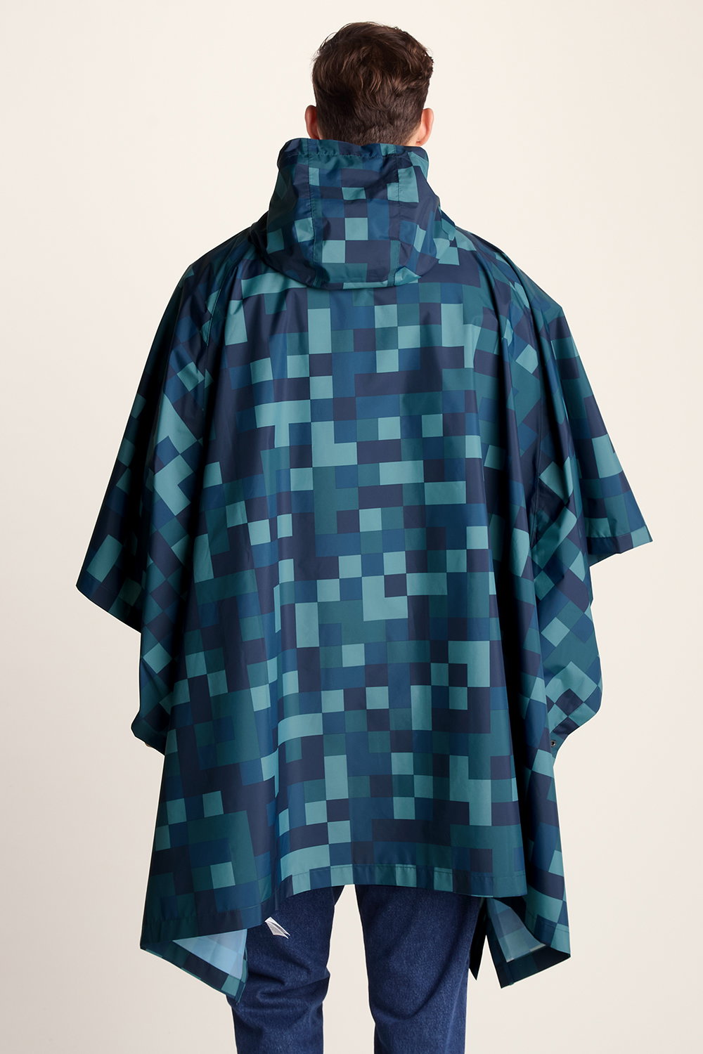 Blue Drench Waterproof Poncho, Image 3 of 6