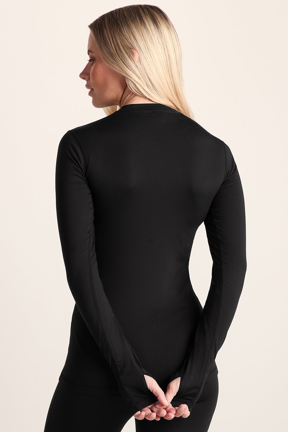 Black Snowdon Thermal Crew Neck Base Layer, Image 3 of 6