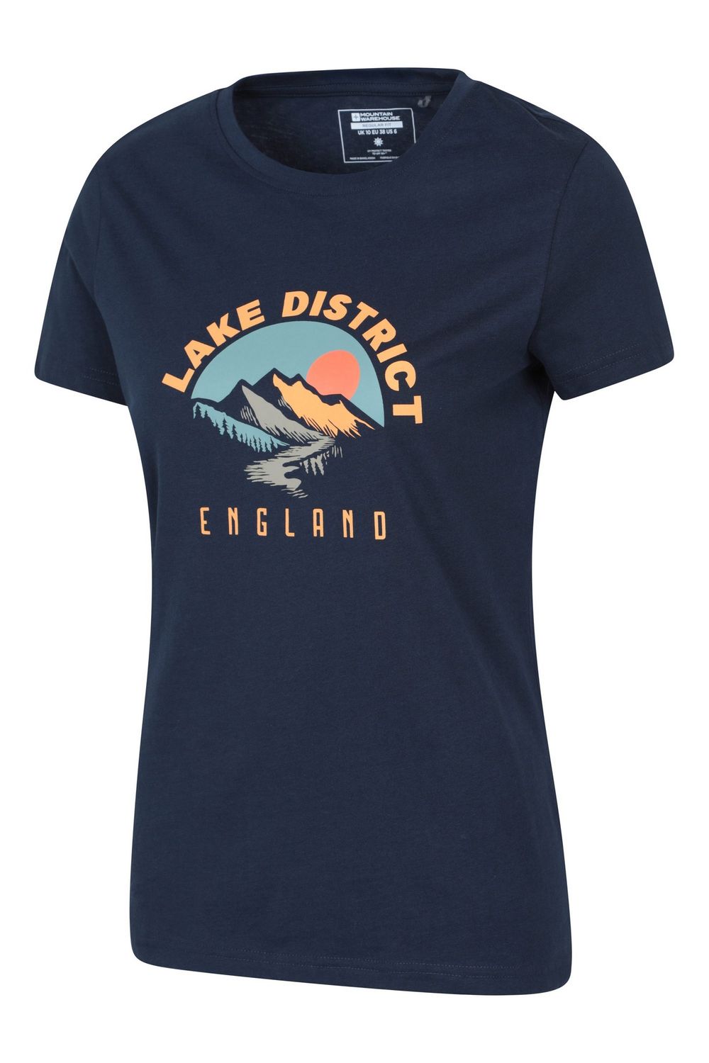 Navy Lake District Sunrise TShirt, Image 4 of 4