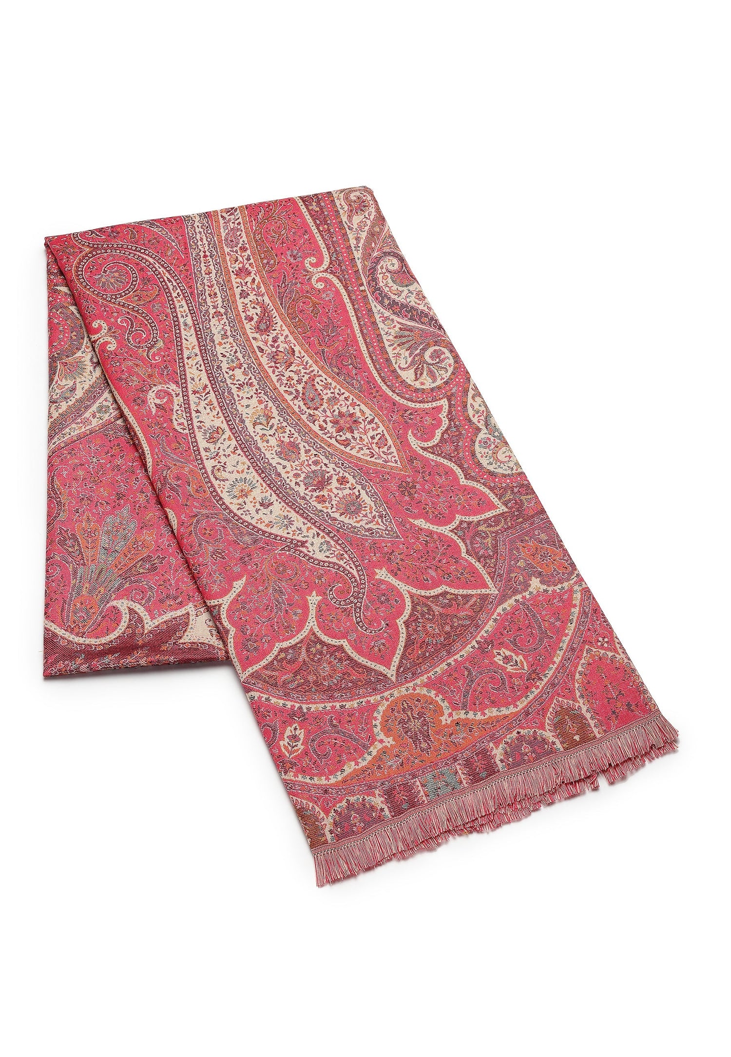Multi Kashmiri Jamawar Scarf