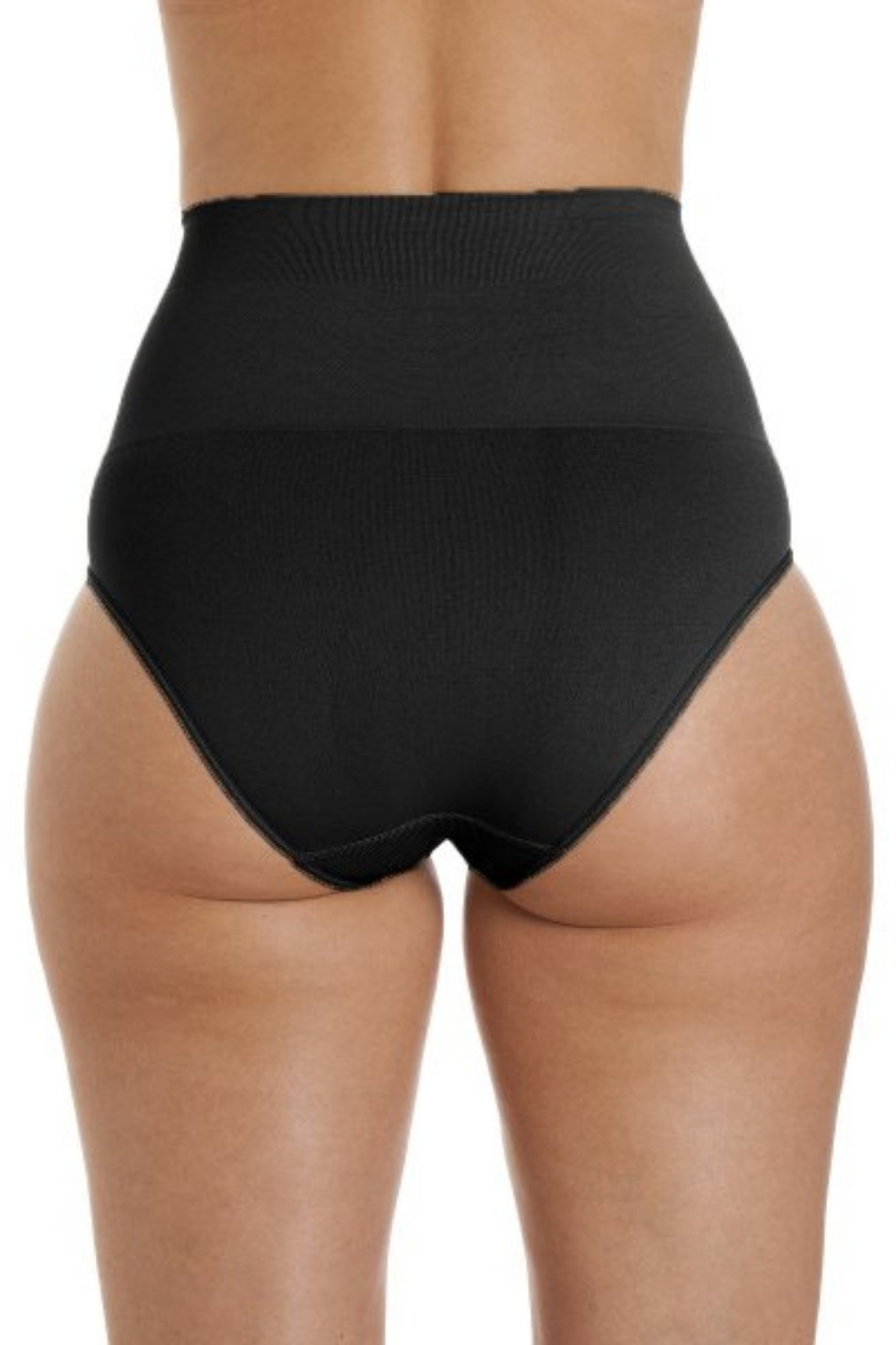 Black Seamfree Shapewear Comfort Control Brief, Image 5 of 5