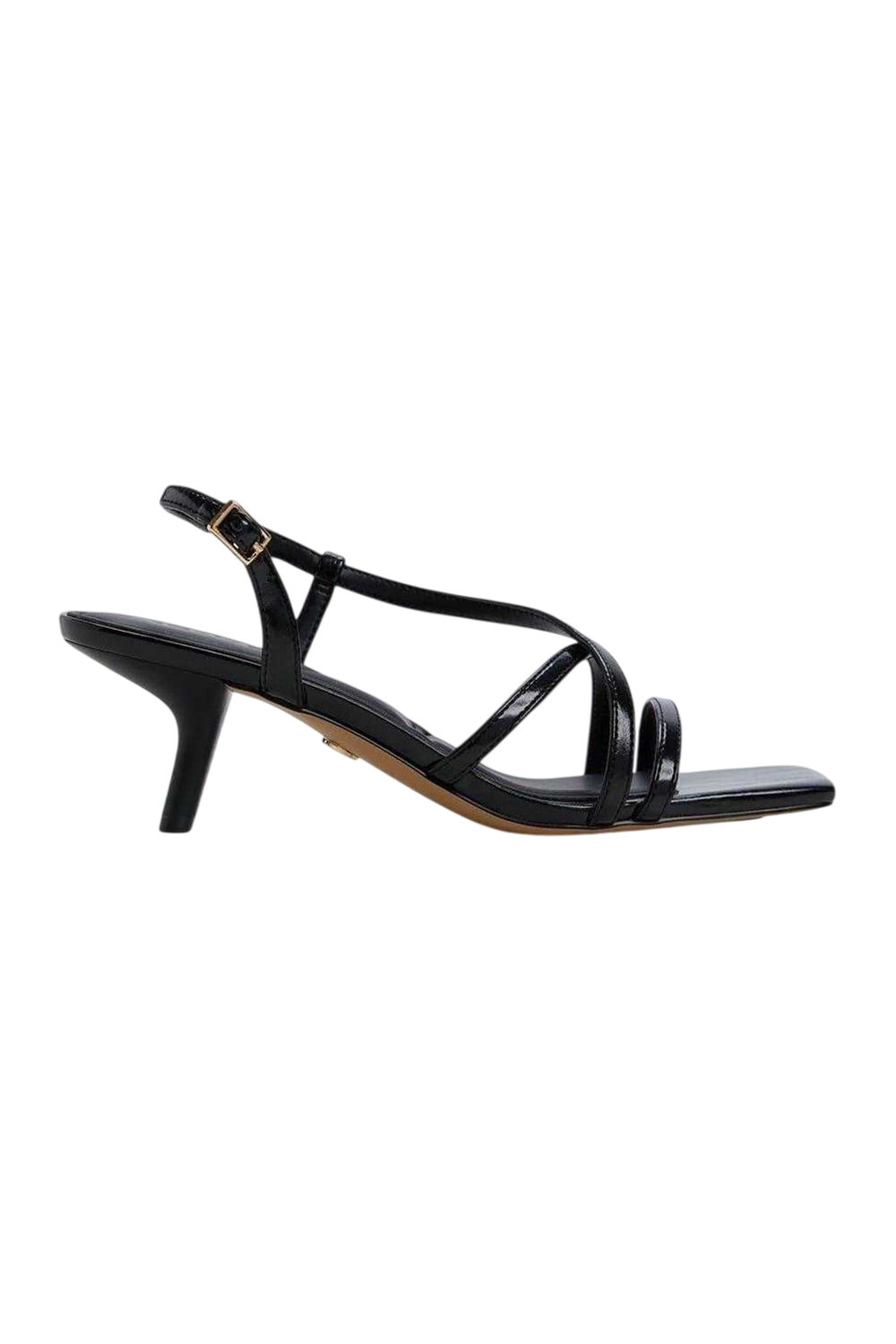 Black Lendacan Strappy Kitten Heel Sandals, Image 1 of 4